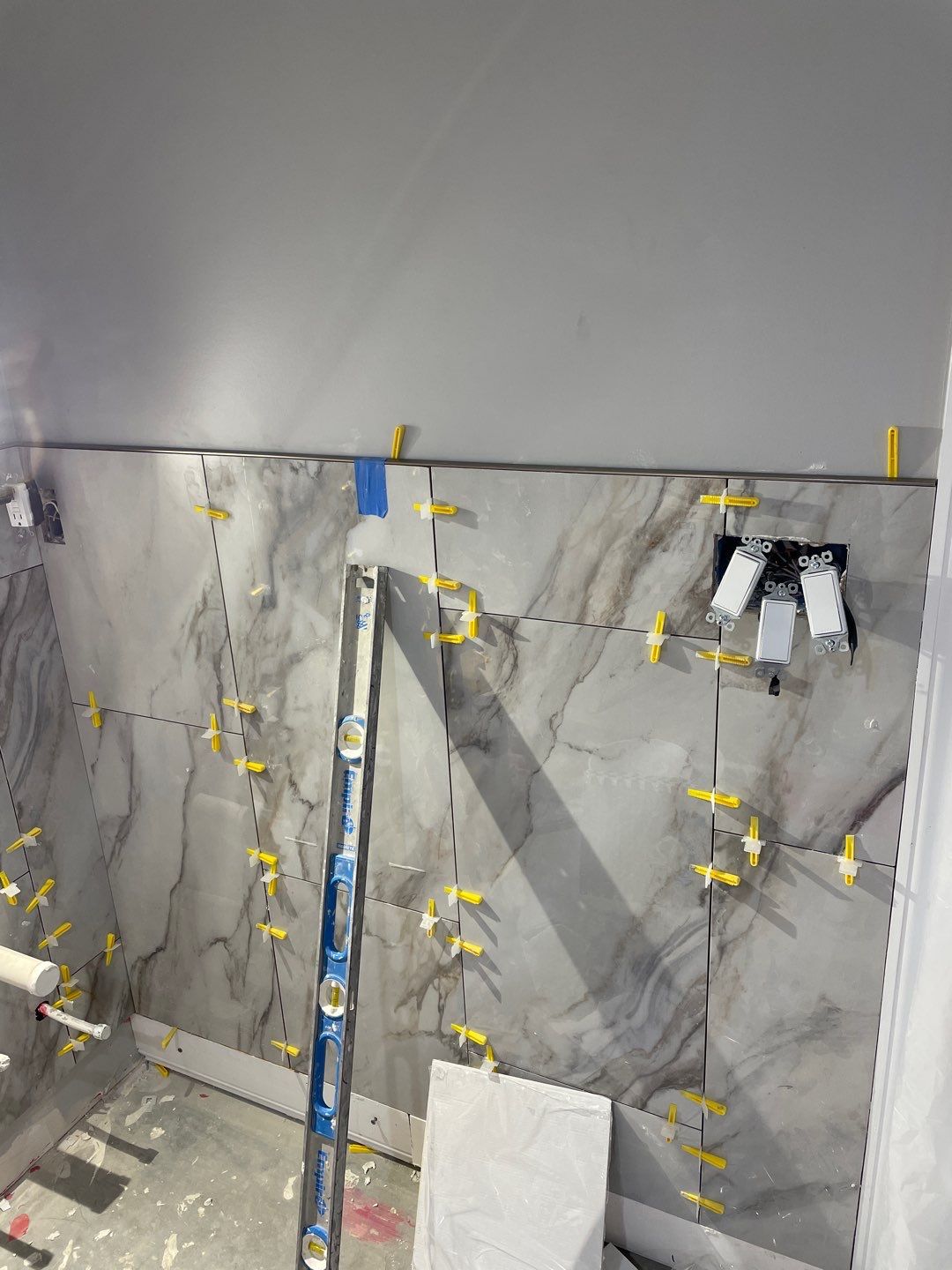Rain Glass Shower by Footprints Floors of East Atlanta