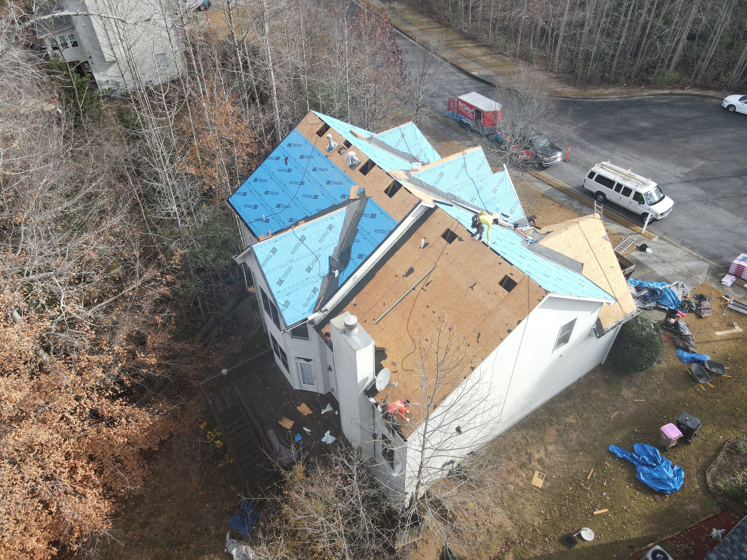 Residential Roofing Installation using Owens Corning by Inspector Roofing and Restoration
