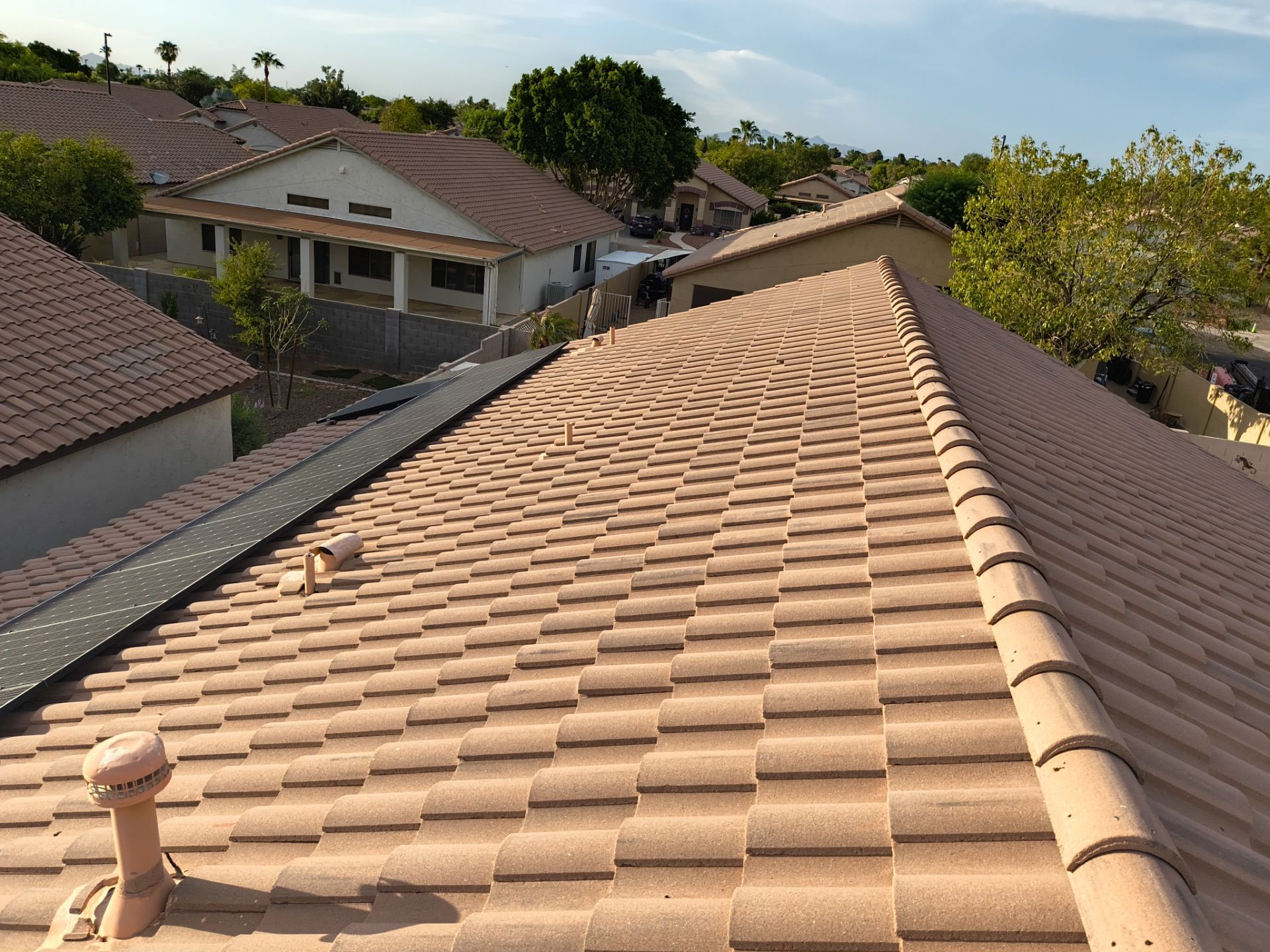 Tile Roof Underlayment Replacement and Structural Repair in Gilbert by APM Builders LLC