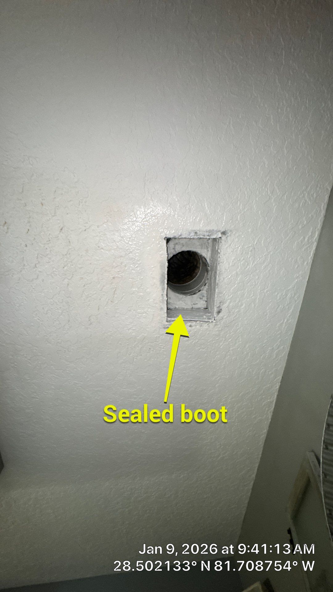 Air Duct Dryer Vent Cleaning Encapsulation Dryer Vent Repair in Clermont by Hygienic Air, Inc