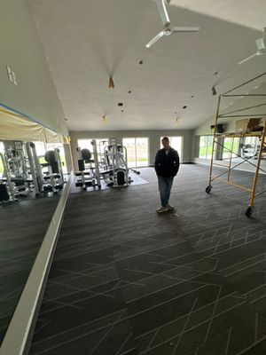 Commercial Fitness Center Interior Build-Out in Sioux Falls