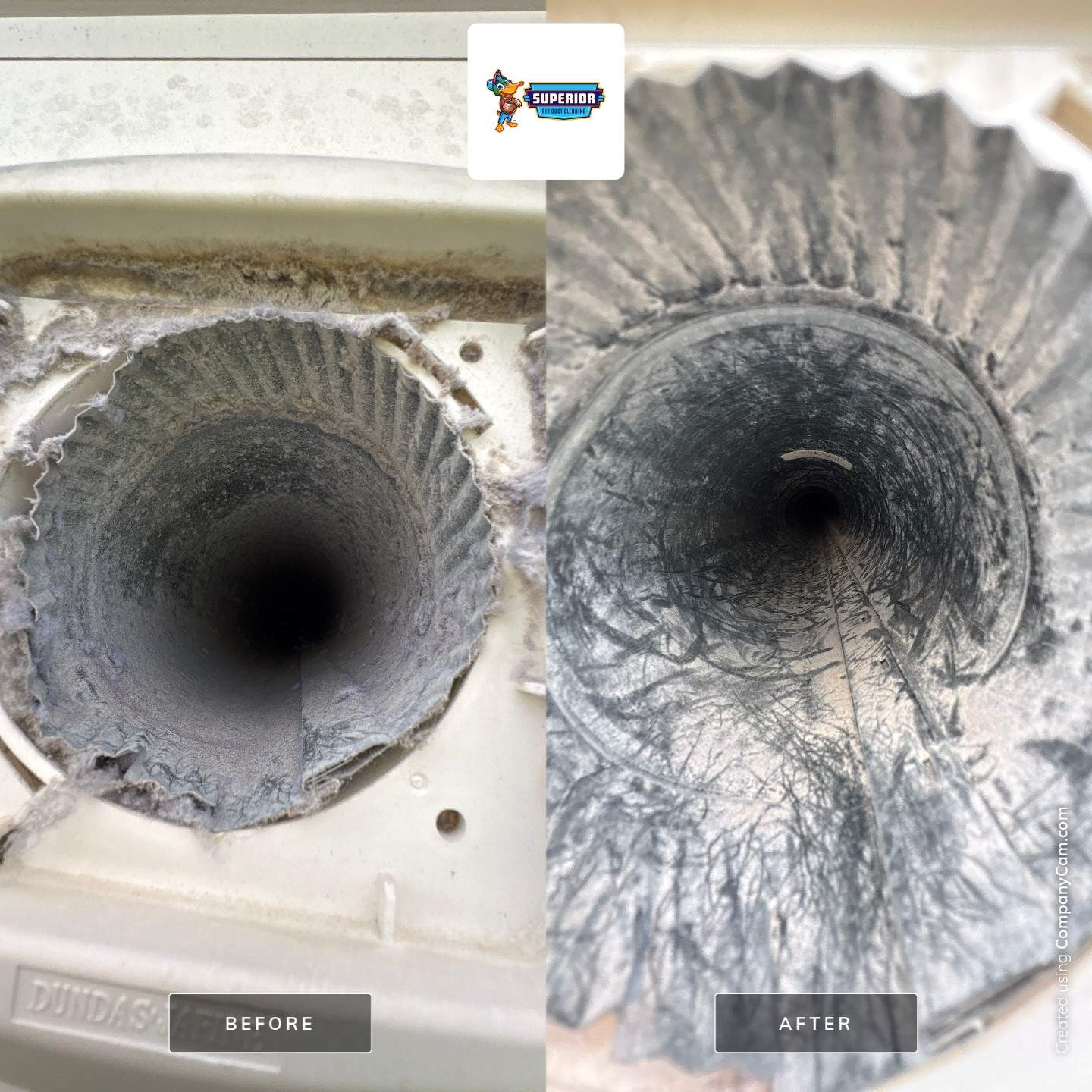 Dryer Vent Cleaning & Vent Replacement by Superior Air Duct Cleaning