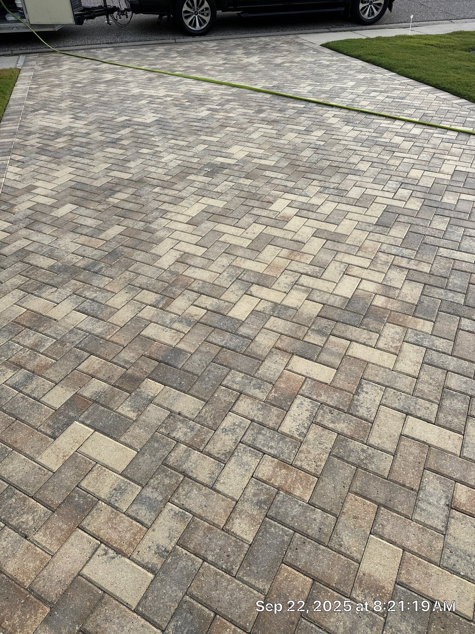 Herringbone Paver Sealing and Restoration in Sun City Center by Supreme Paver Experts
