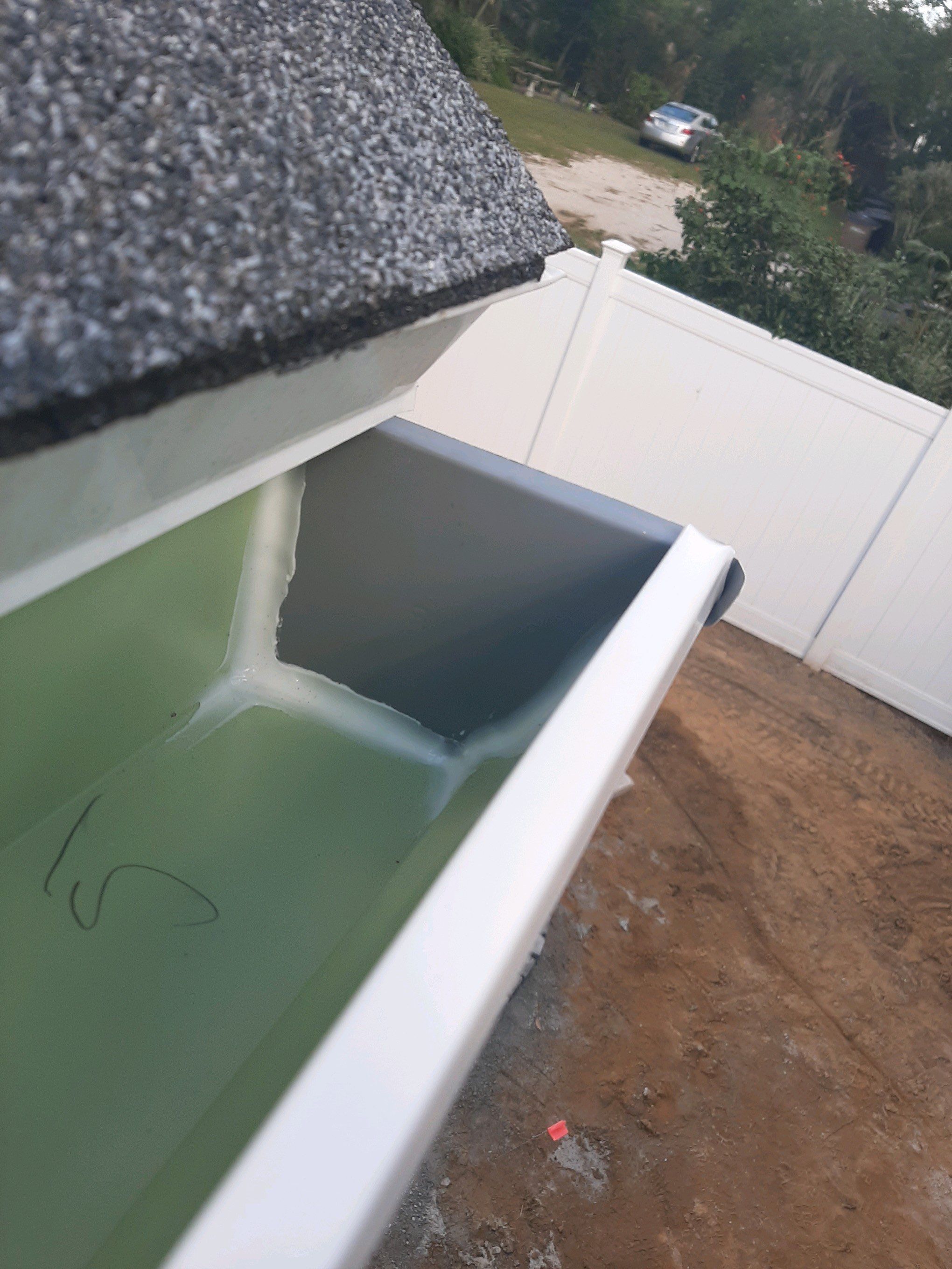 Gutter Installation using K-Style Seamless Gutters by Gutter Professors