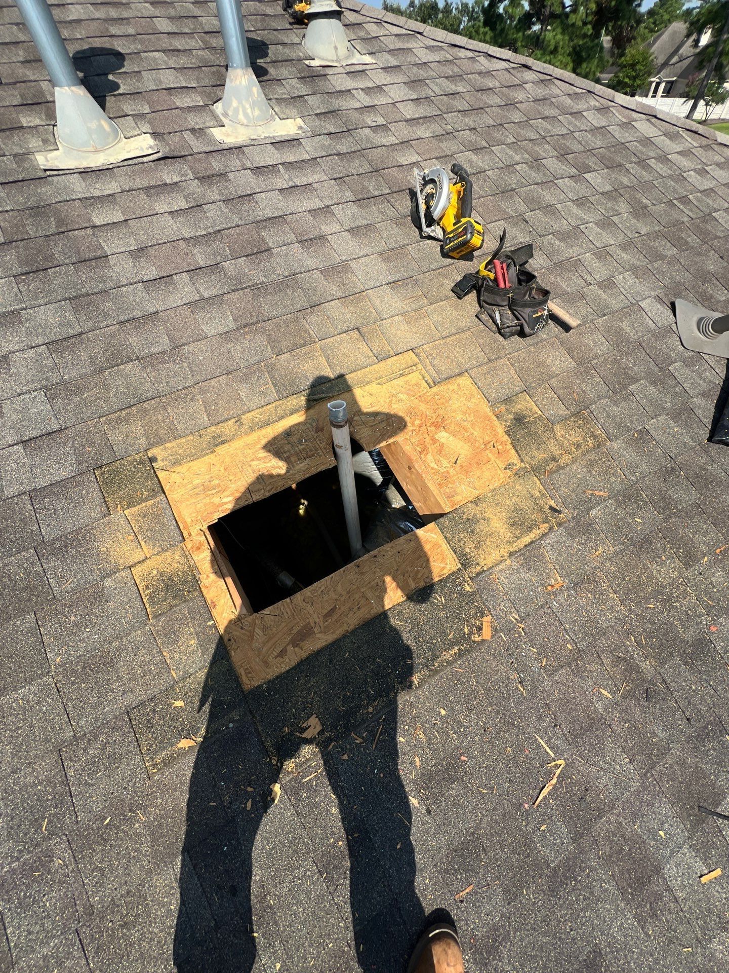Hail Damage using Owen's Corning Duration (Lifetime) Shingles by Roof Repair Company