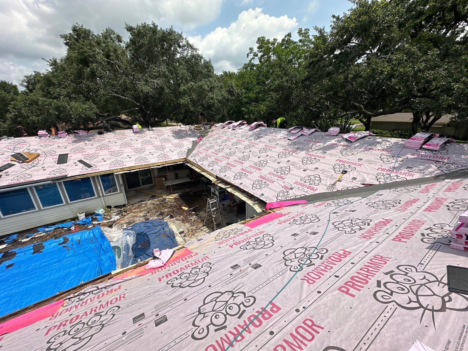 Project in Houston by Motion Roofing