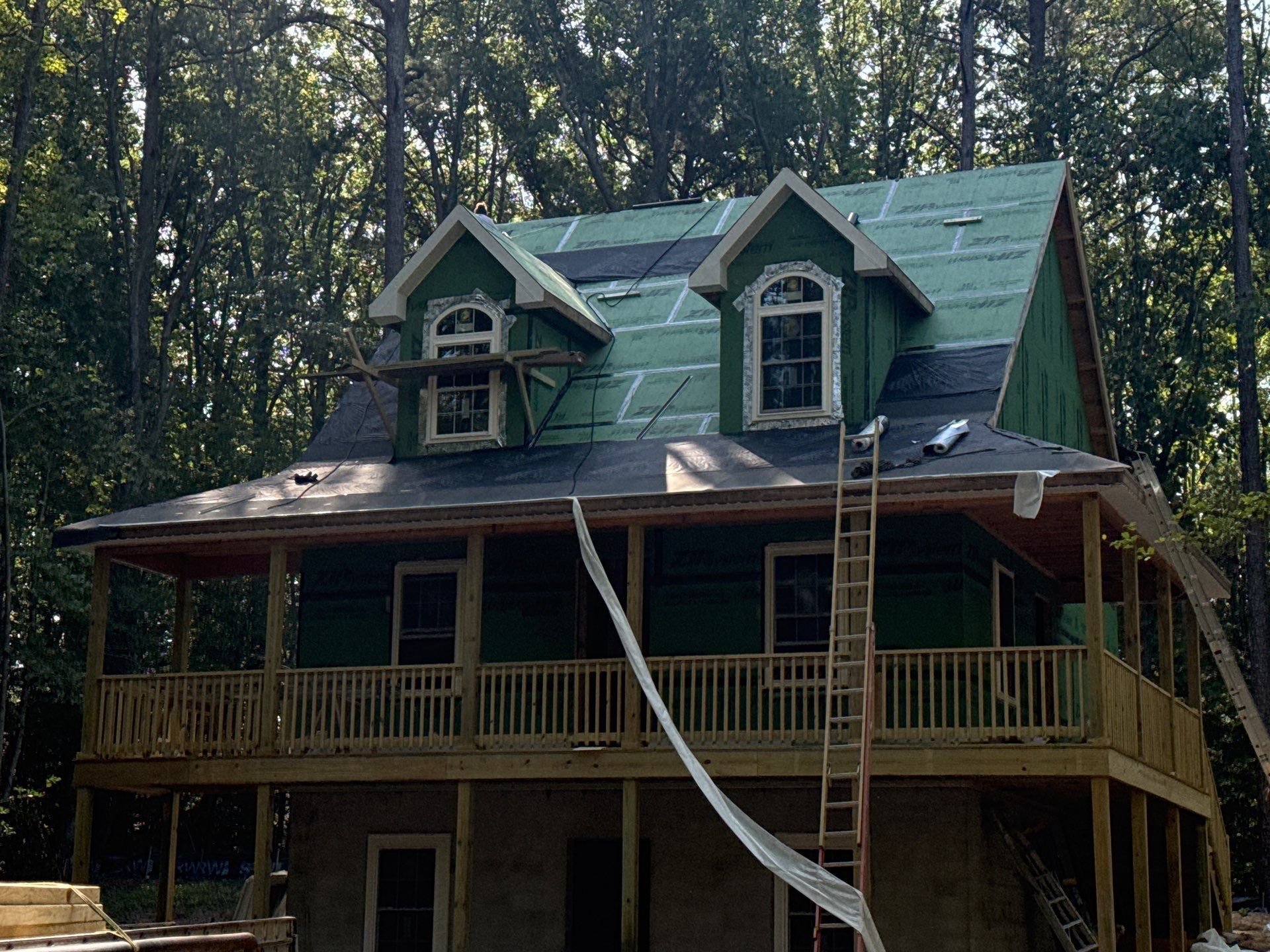 Custom New Home Roof Install in Heathsville by Cade Construction