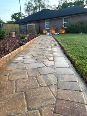 Pavers using Concrete Sealant and PolySand