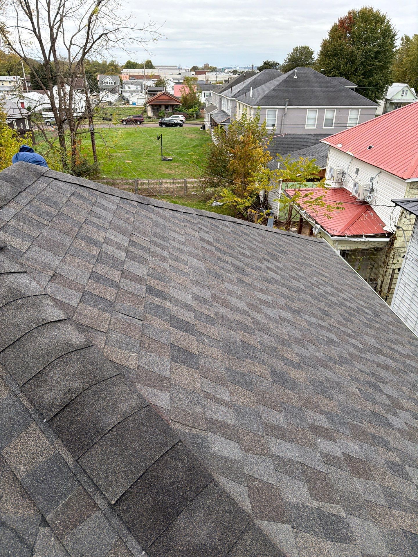 Residential Roofing Installation using GAF Timberline HDZ Appalachian Sky by Rainstoppers Roofing