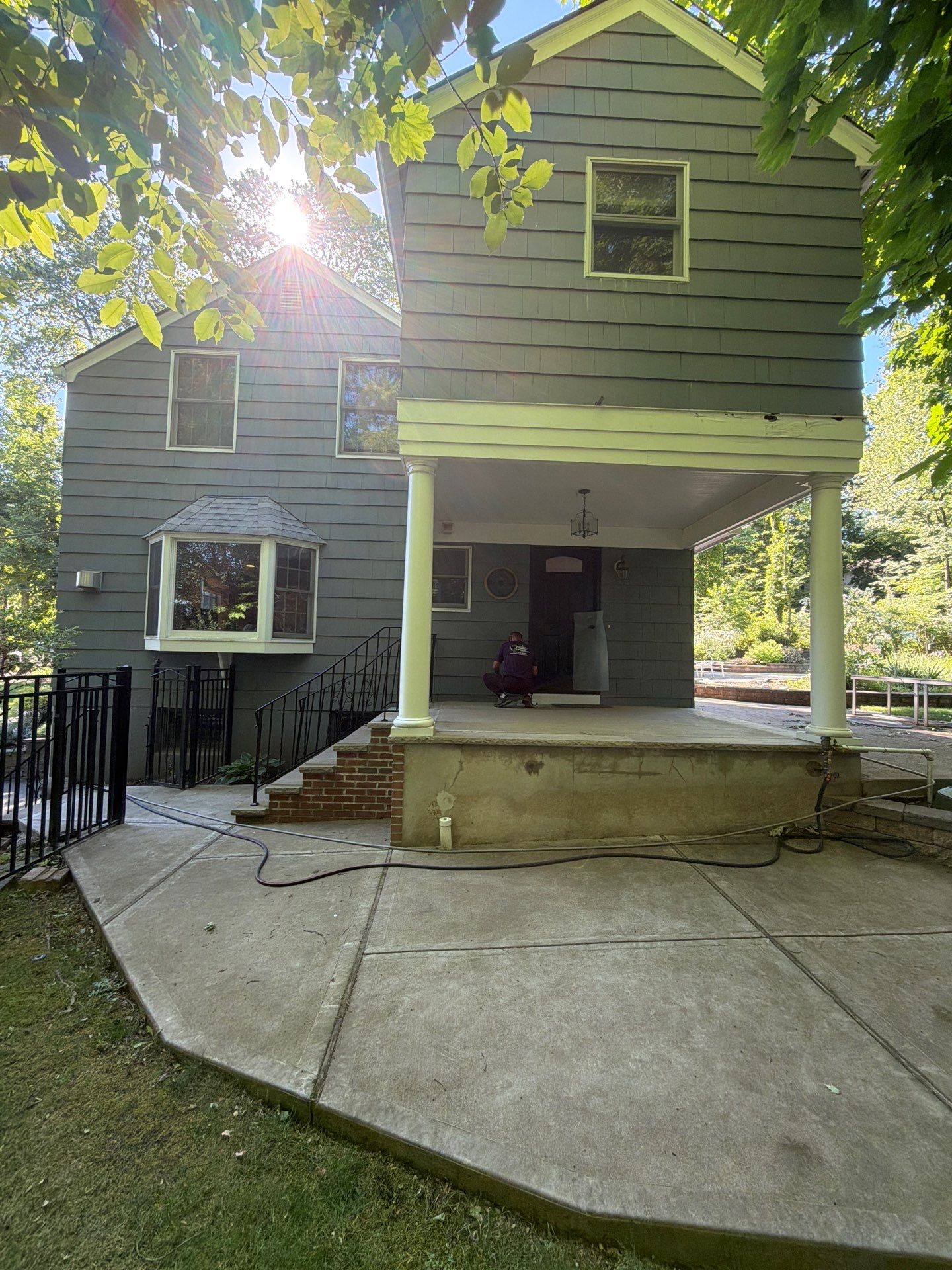 Exterior Painting and Cedar Shingle Siding Repair in Cedar Grove by Spectrum Painting, LLC