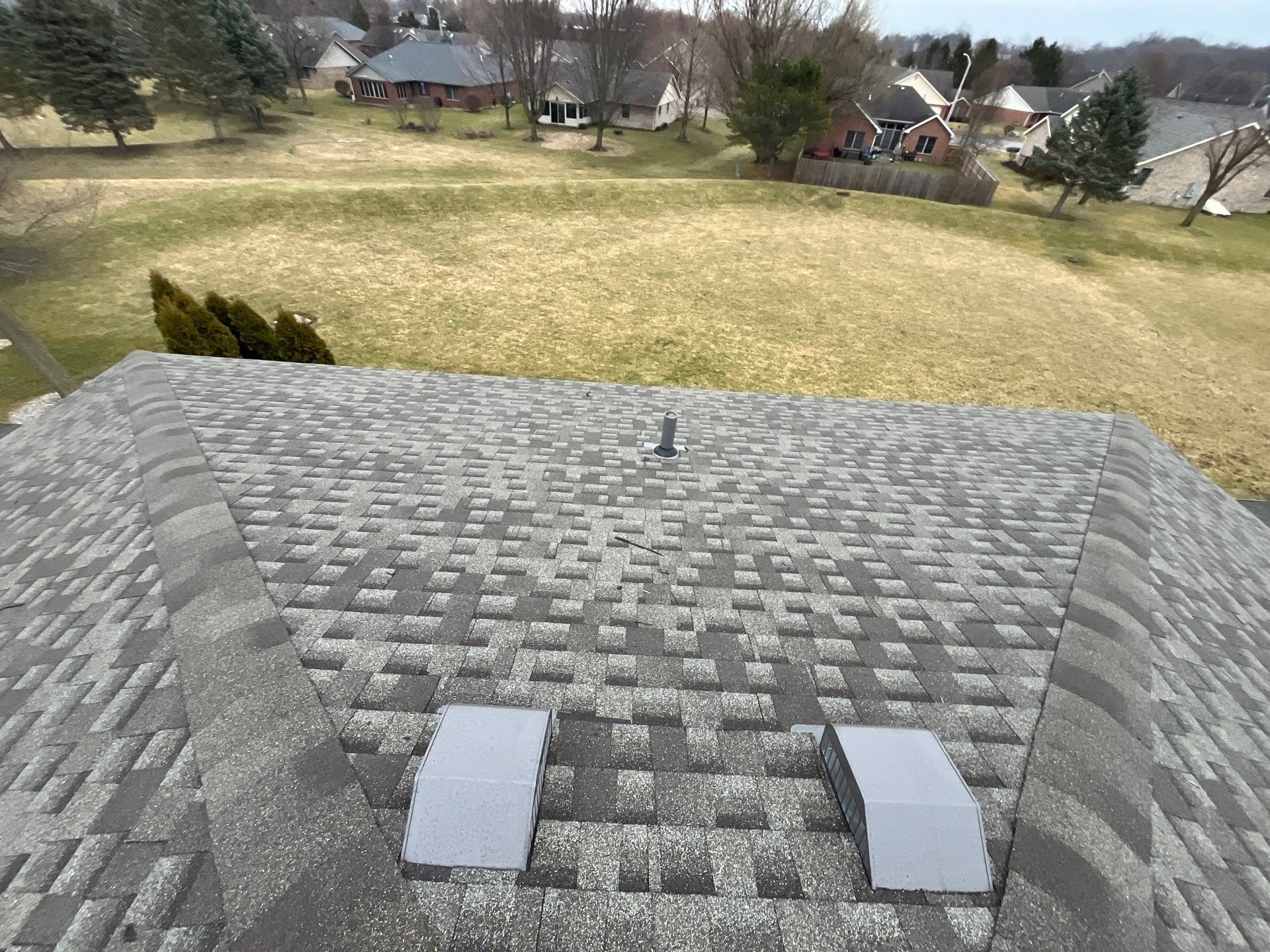 Residential Roofing Installation using GAF Timberline HDZ Weathered Wood by Nitro Roofing and Construction