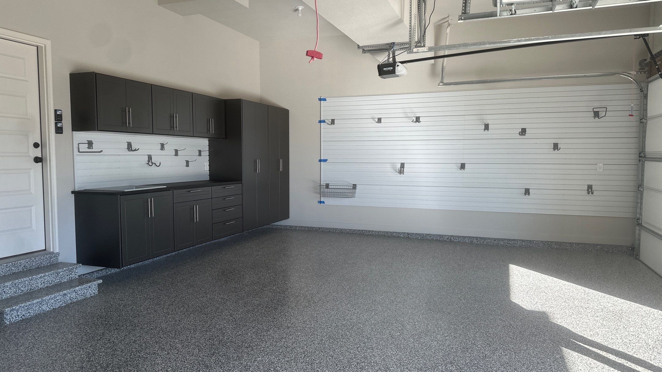 Lisa S. chose a pewter powder on her cabinets by Banner Garage