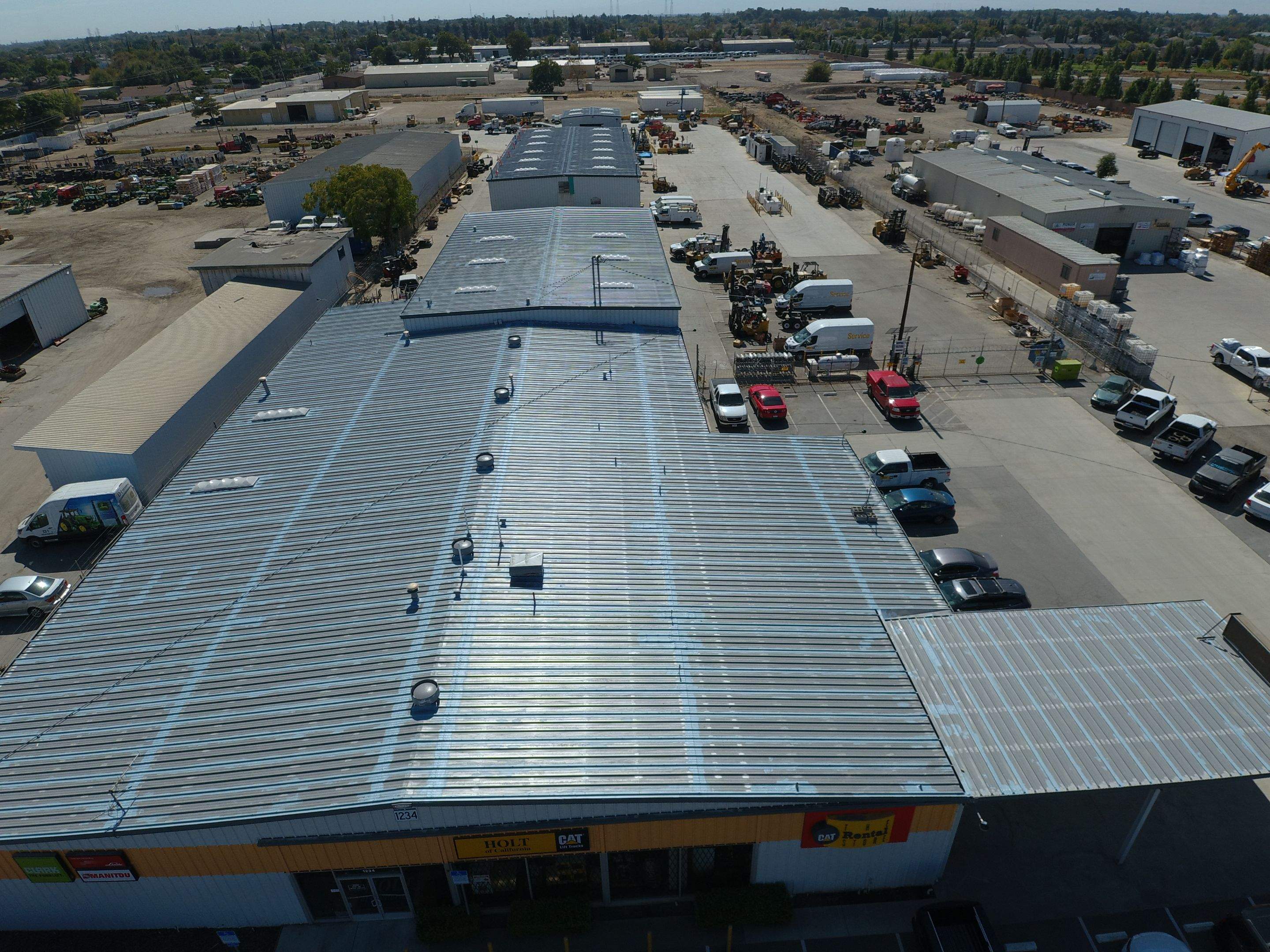 MR Roofing system using Conklin Benchmark/PUMA XL fabric and coating by Straight Edge Roofing Inc