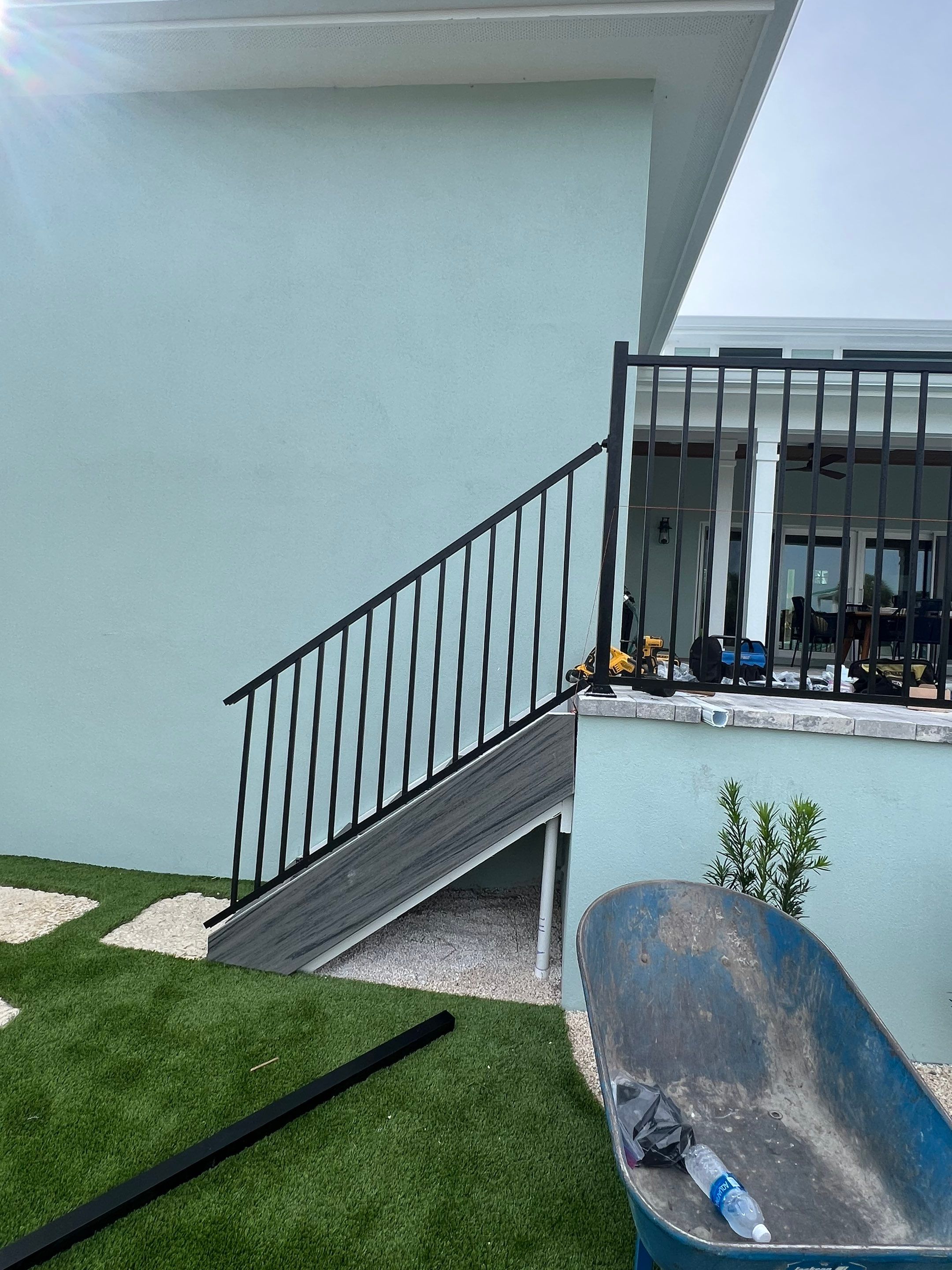 Aluminum Fence Installation using Black 3 Rail Aluminum Fence by Asap fence and gates, LLC