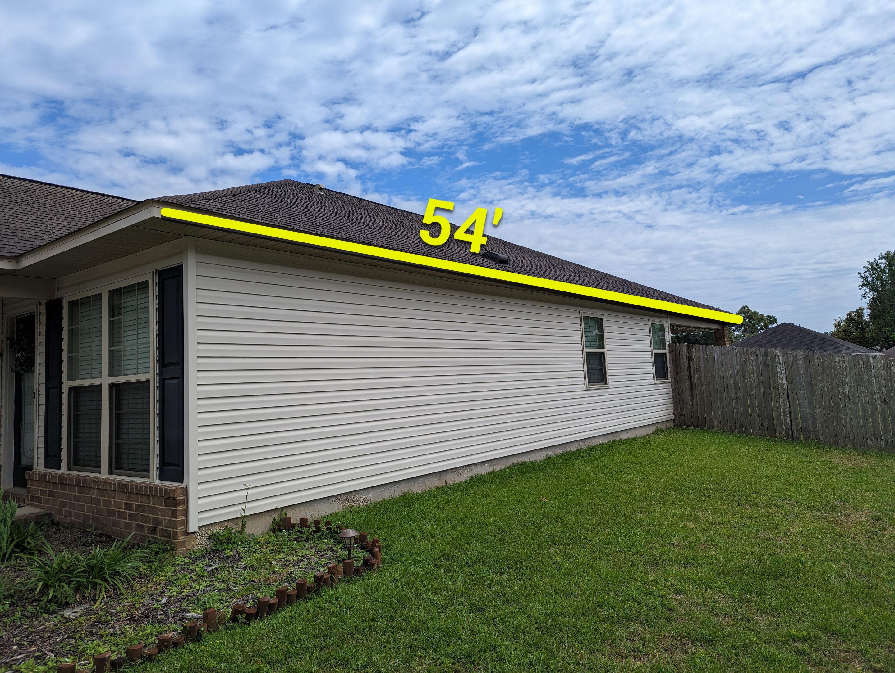 Sand Tone Color Gutter Installation in Pensacola FL by Gutter Professors