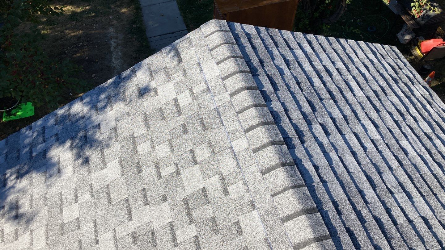 Nampa ID., single level Investment Property Roofing Installation using Owens Corning Oakridge in Peppermill Grey by ID Roofing LLC