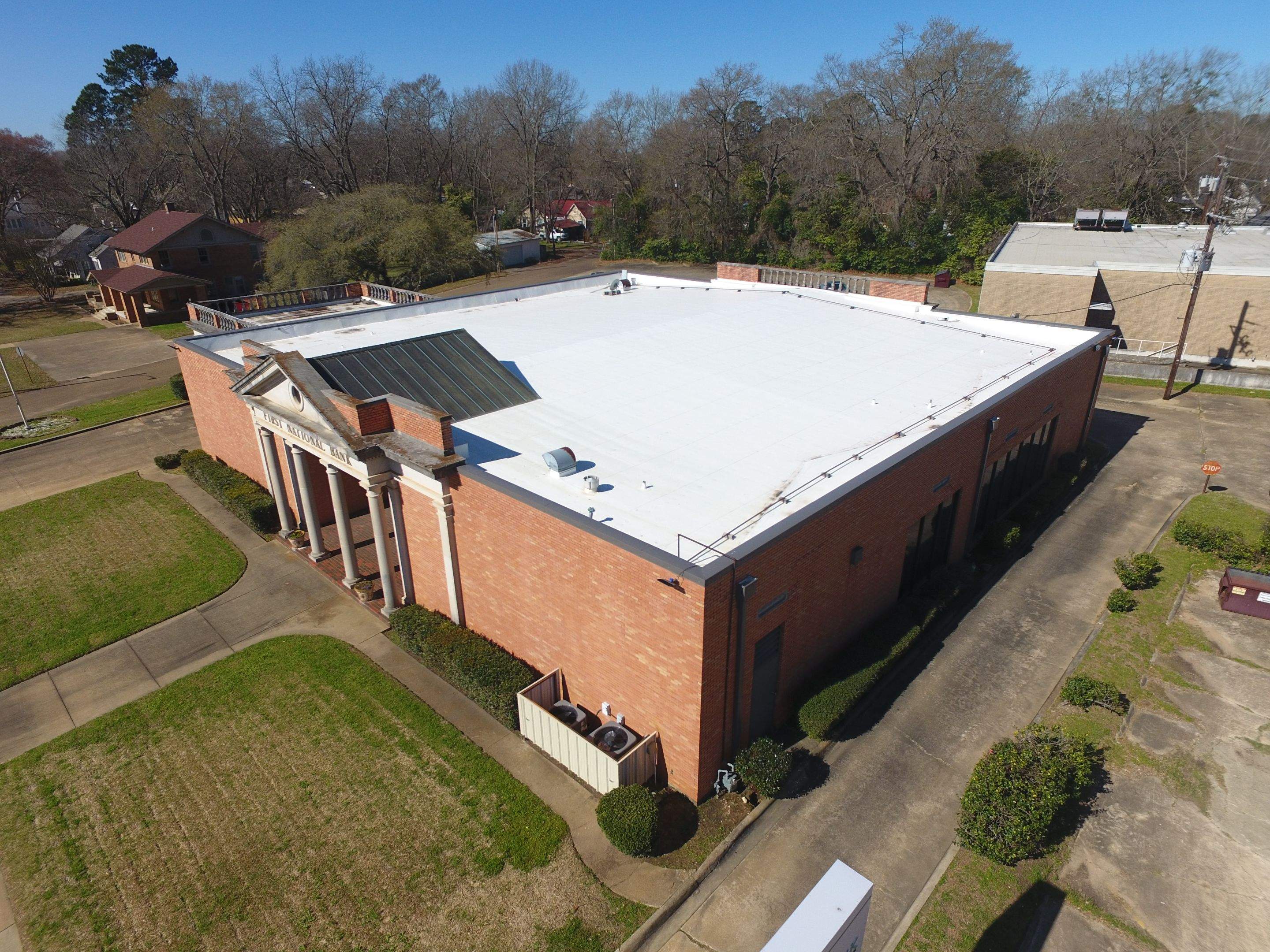 Commercial Roofing Installation using 50 mil PVC by Hostetler Roofing