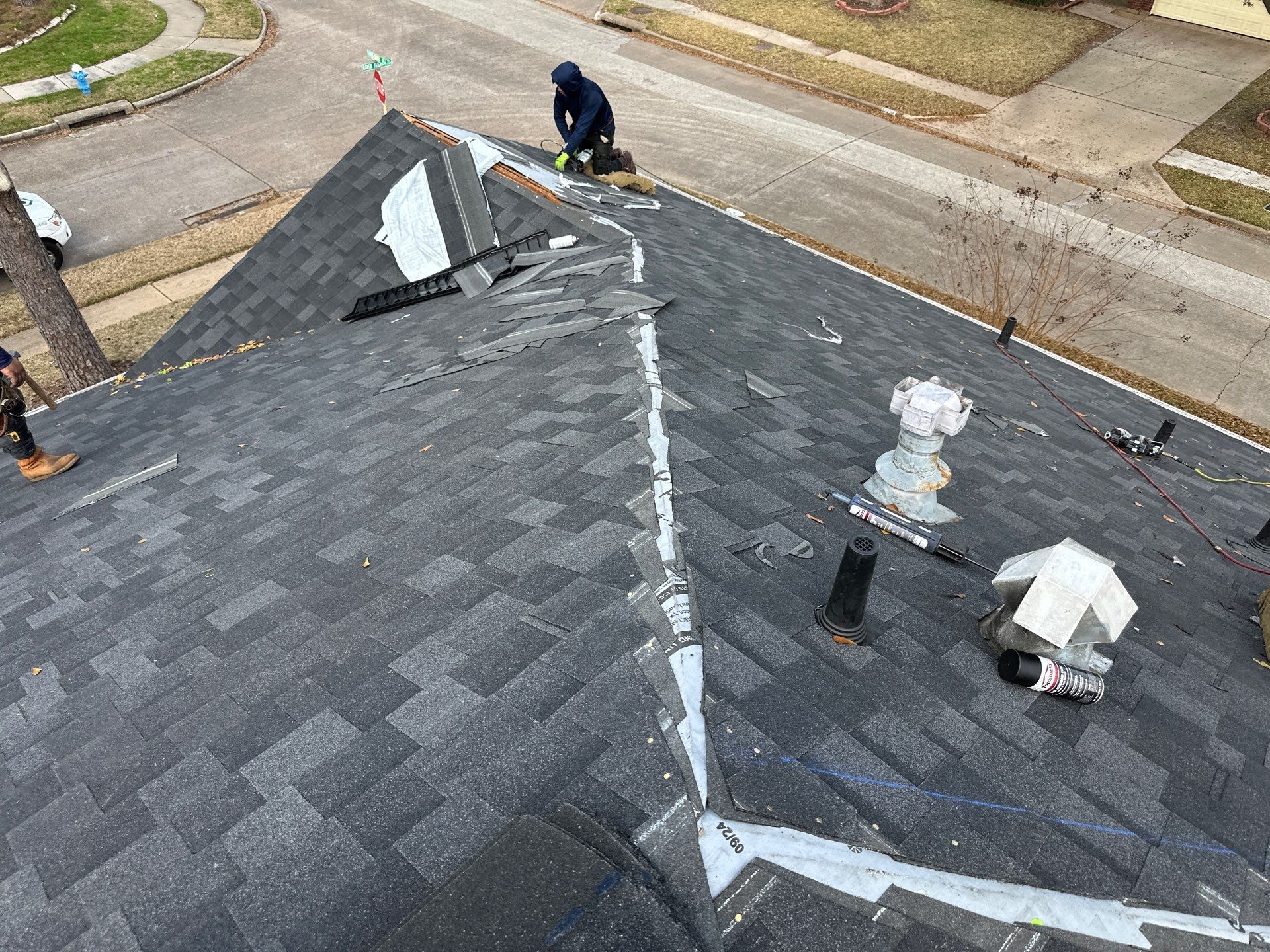 Roof Replacement completed in the Cypress Area! by Core Four Roofing
