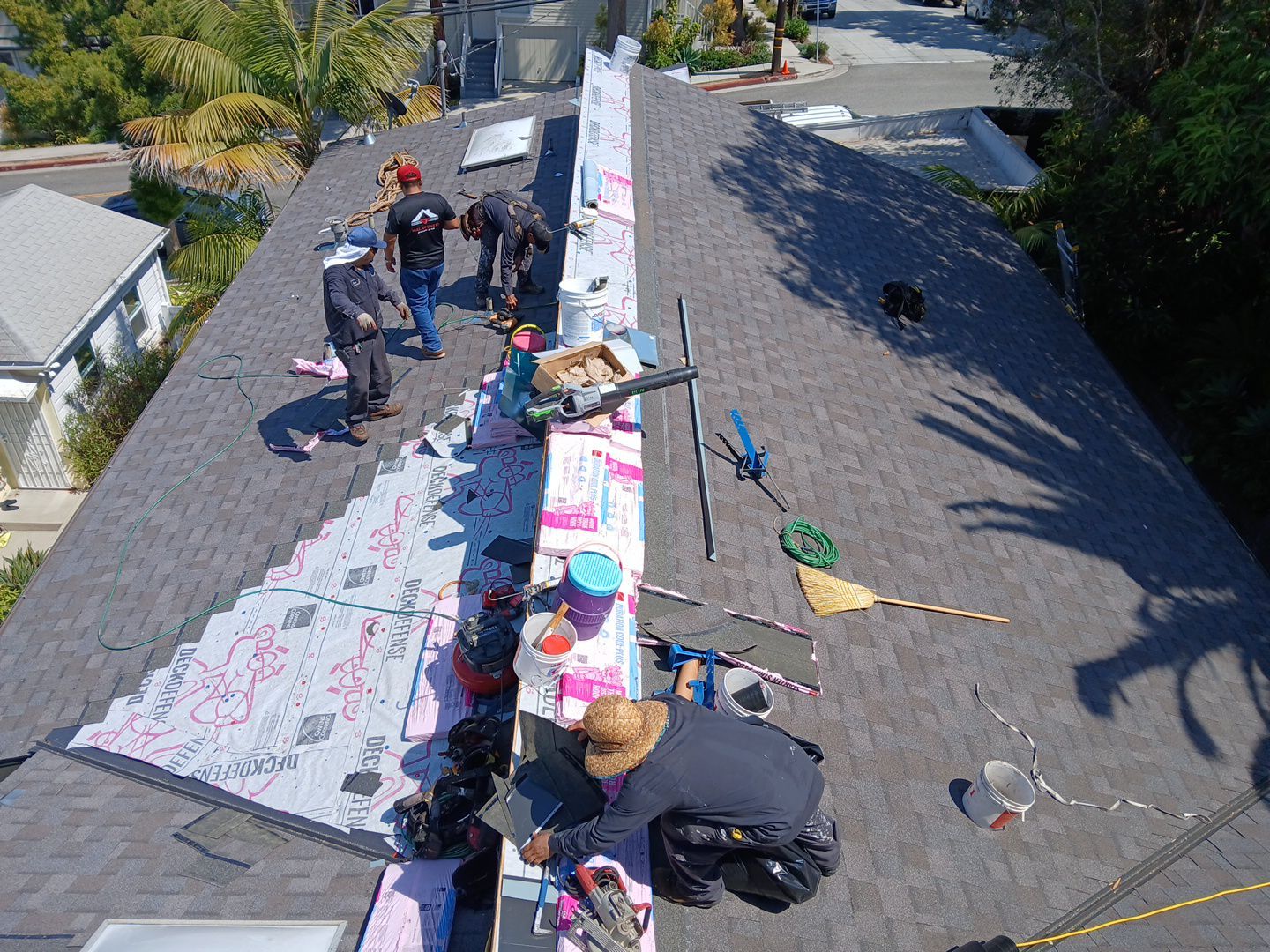 Residential Reroof in Santa Monica by Hull Brothers Roofing