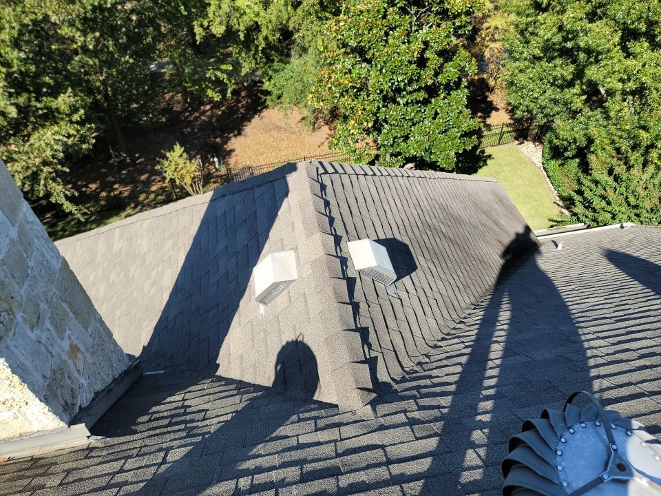 Insurance Claim Roof and Gutters using Owens Corning - Duration- Estate Gray -New Gutters - Exterior paint by AJ's Reliable Services LLC