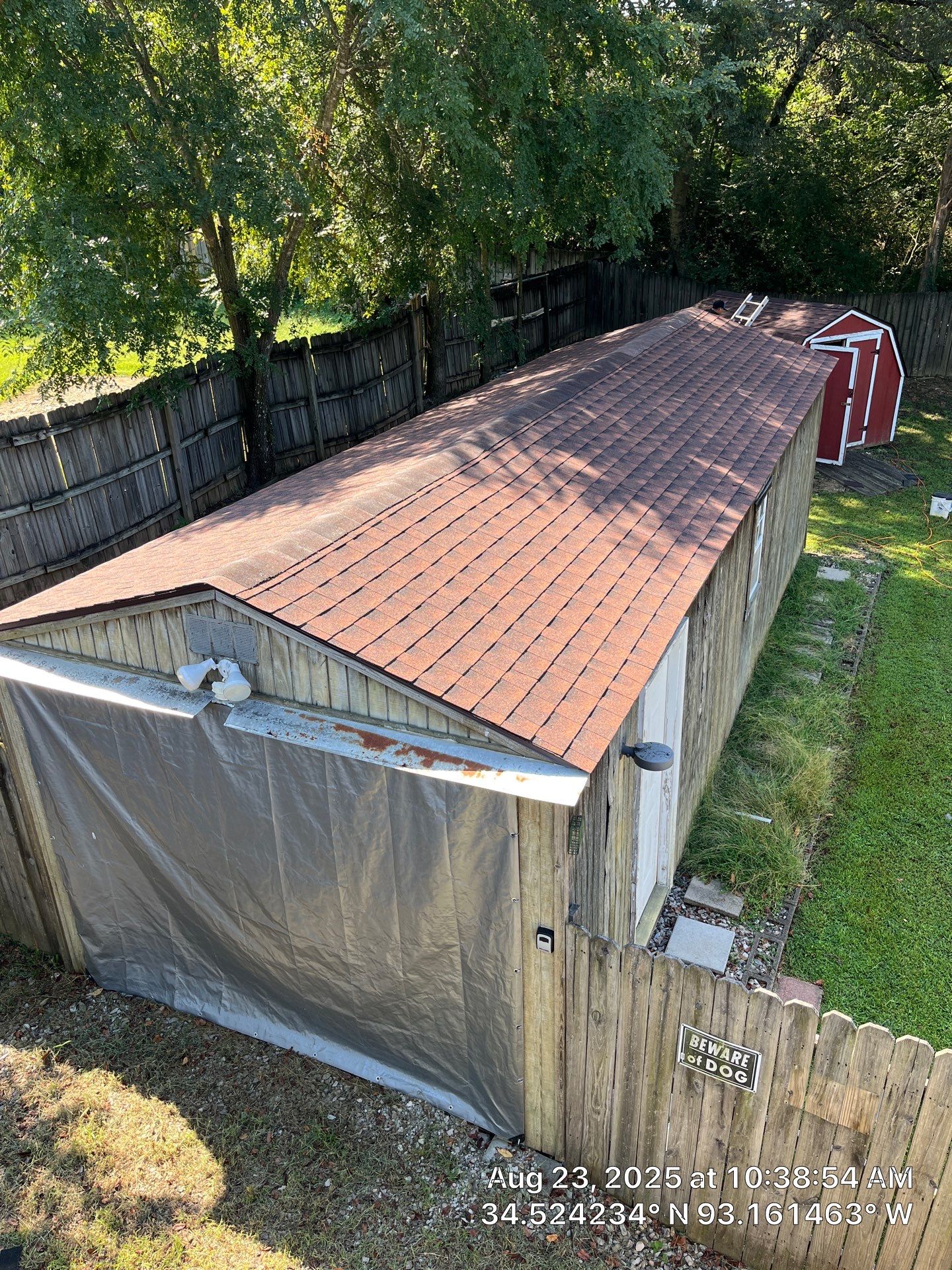 GAF Timberline HDZ Roof Replacement and Decking Repair in Hot Springs by Temple Roofing and Exteriors