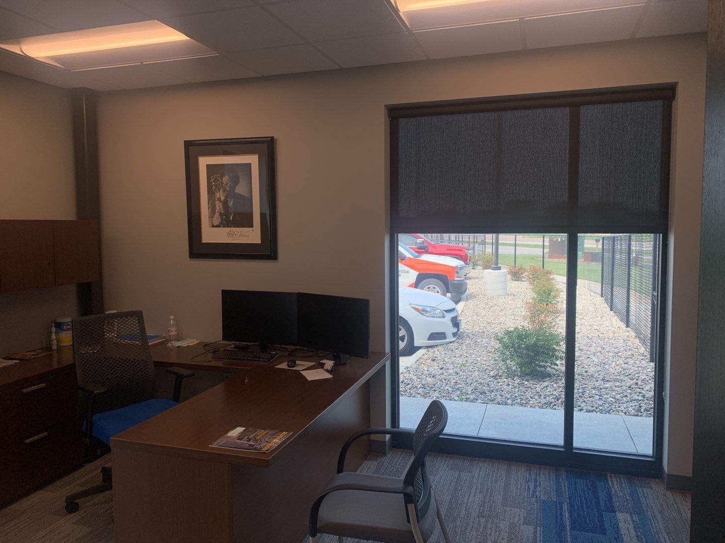 Commercial Screen Shades at Stonebrook Exteriors by Custom Blinds & Design