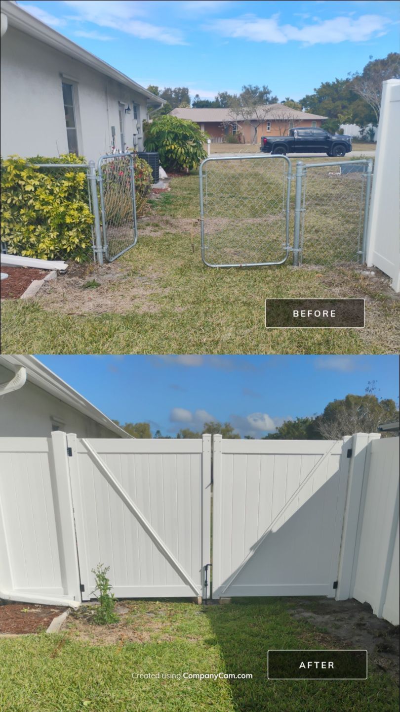 Vinyl Fence Install in Bradenton by True Fence LLC