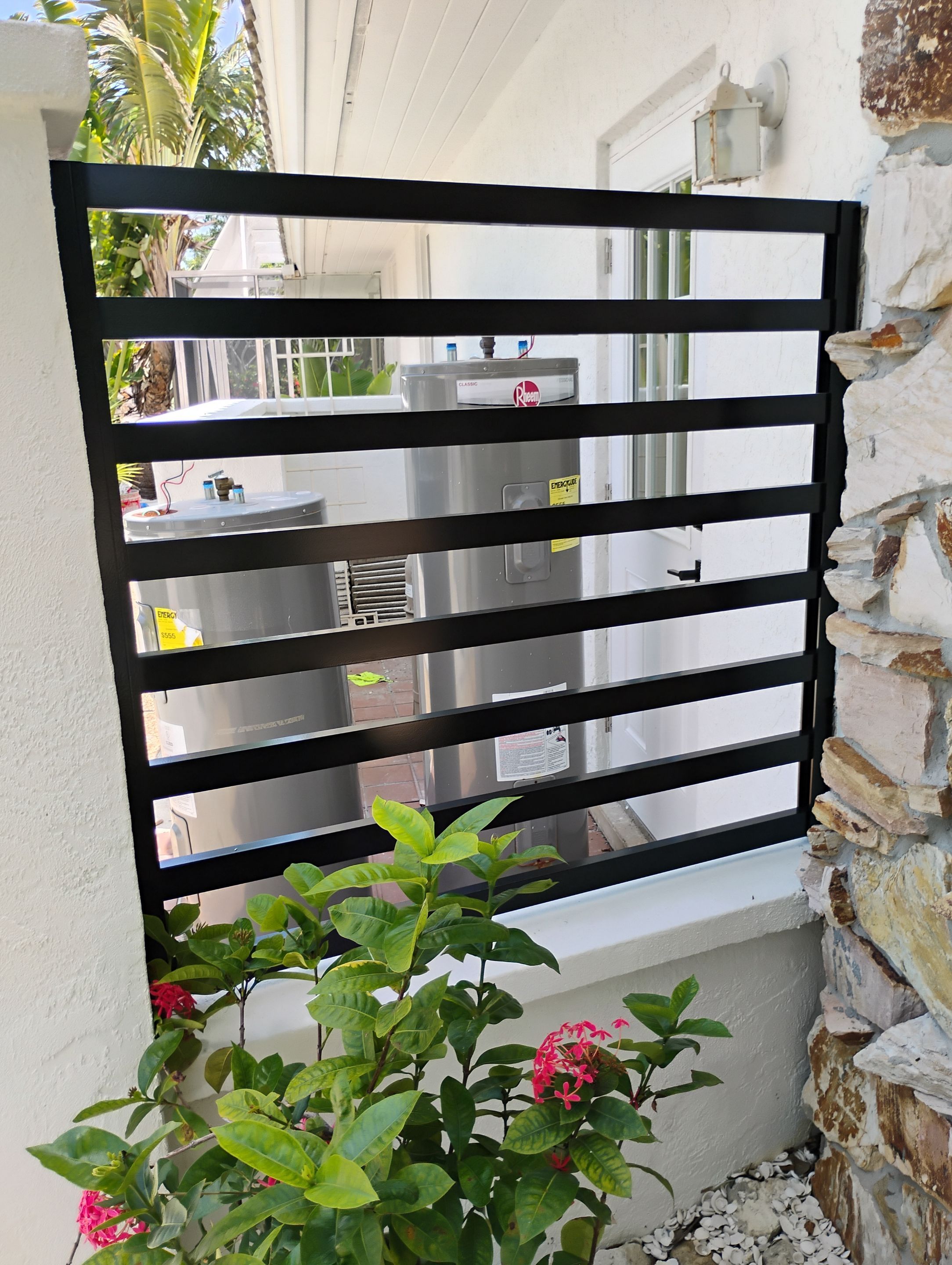Custom Aluminum Horizontal Slat Fencing and Decorative Gates in Siesta Key by True Fence LLC