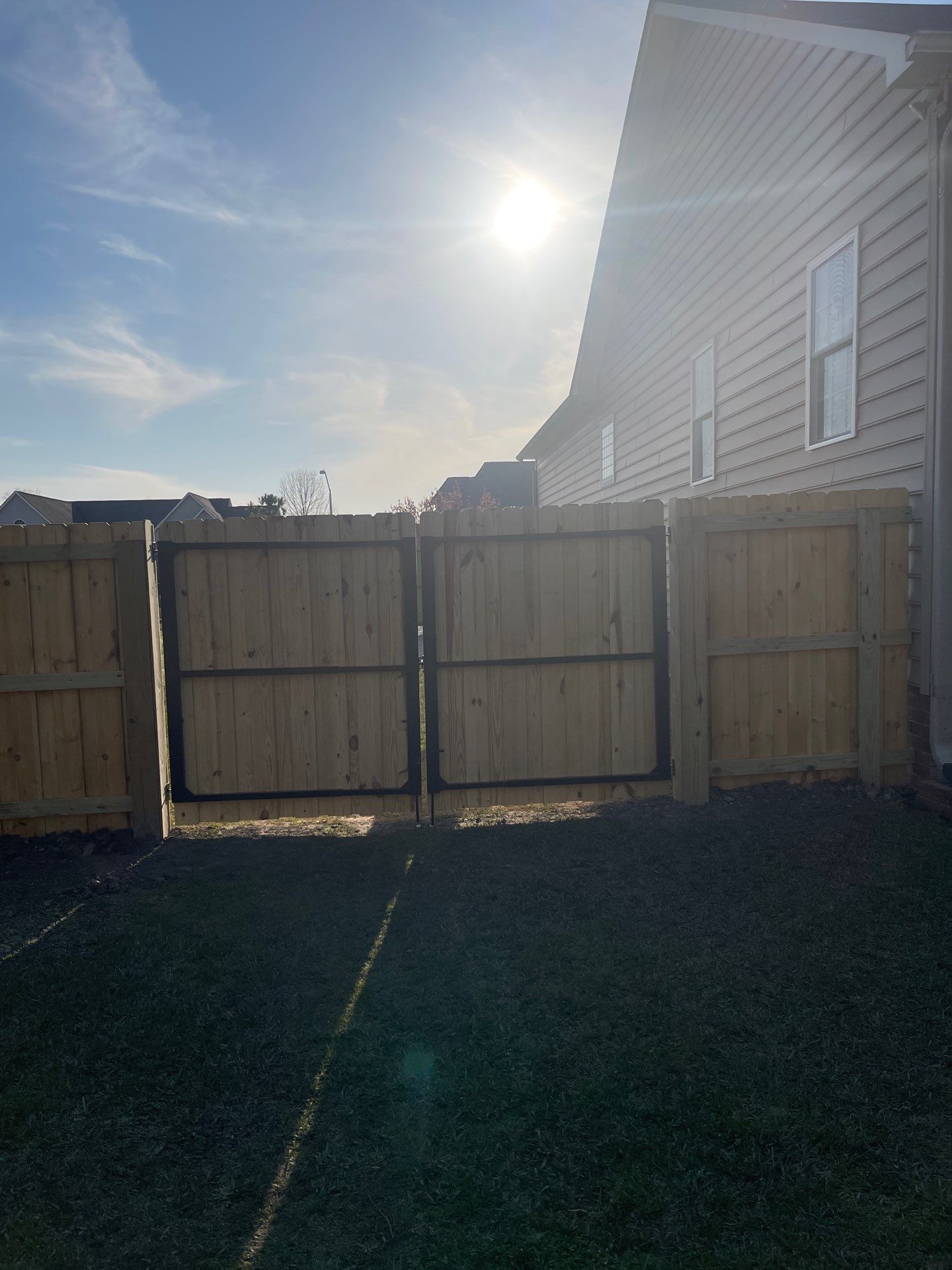 Project in New Bern by Superior Fence and Rail