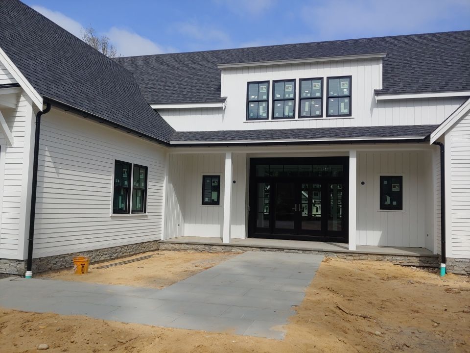 Gutter Installation using 6" Half Round Aluminum Gutter by Gutter Pro Enterprises