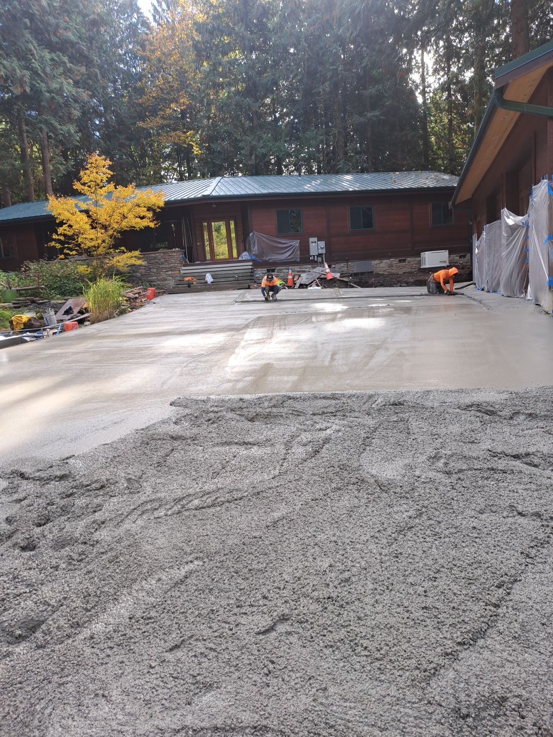 Pia | Custom Concrete Driveway, Walkway & Floating Steps by Jireh Asphalt & Concrete Inc 