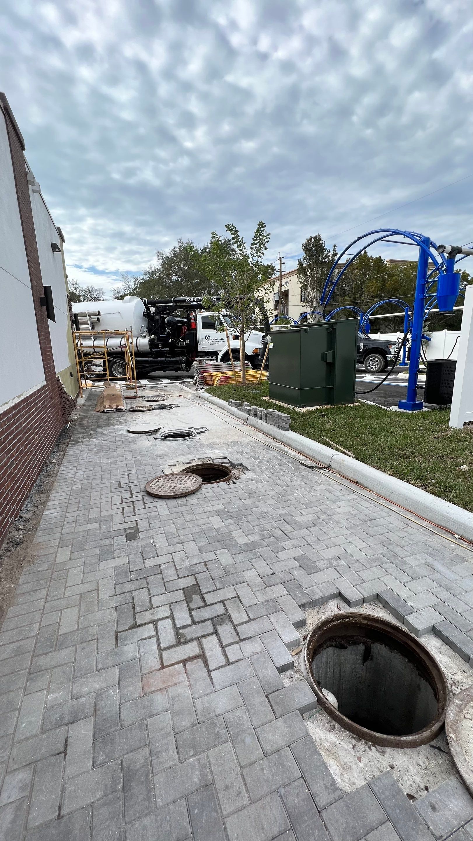 New Carwash Collection Tank Cleaning by APS Power & Water