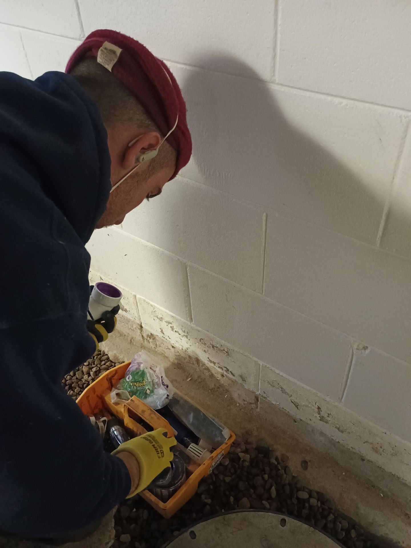 Drain Tile in Roseville for Carston by Waterproofing Northeast