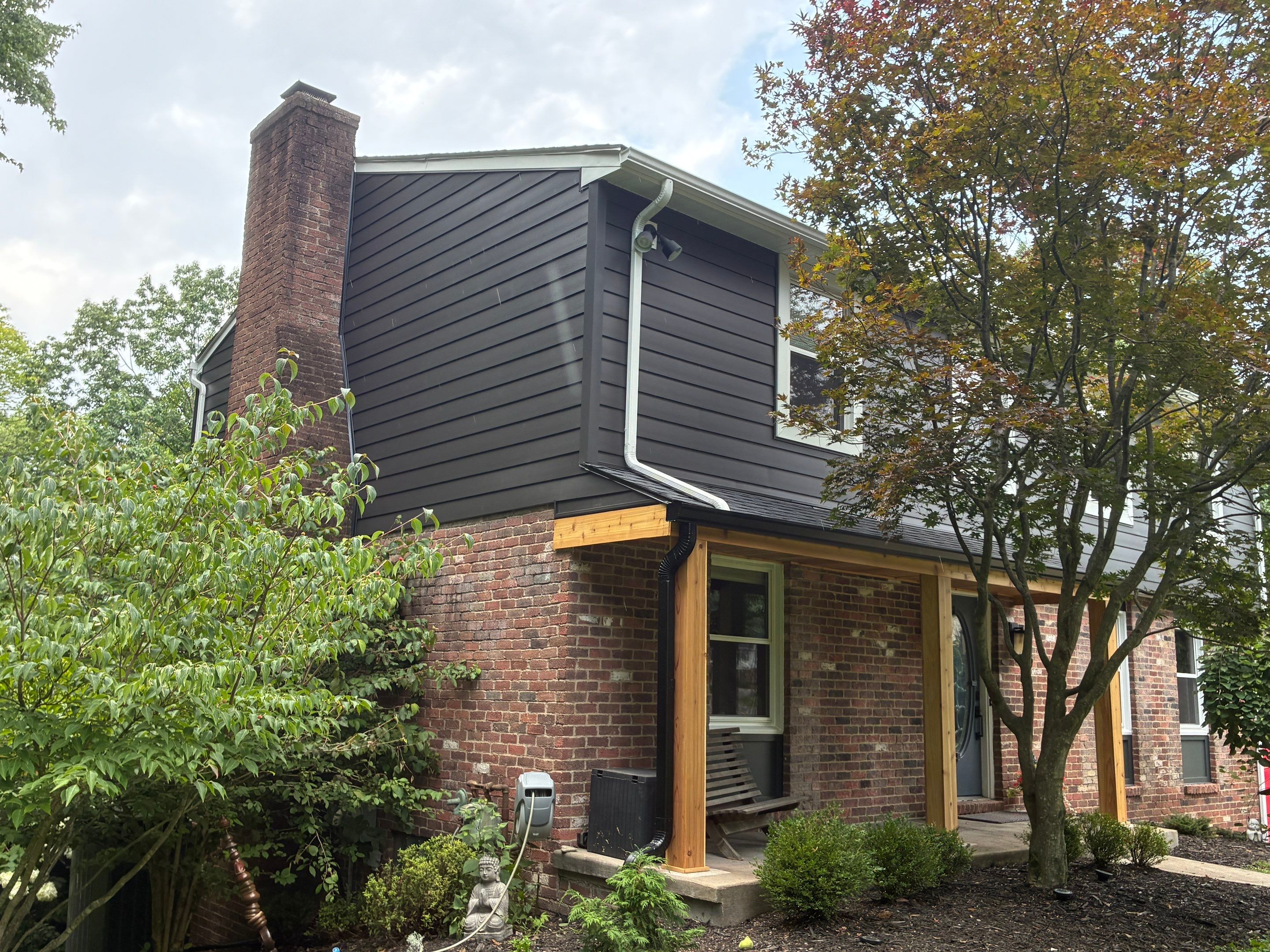 Ascend Siding Replacement and Custom Cedar Porch Renovation in Allison Park by Ideal Siding Pittsburgh