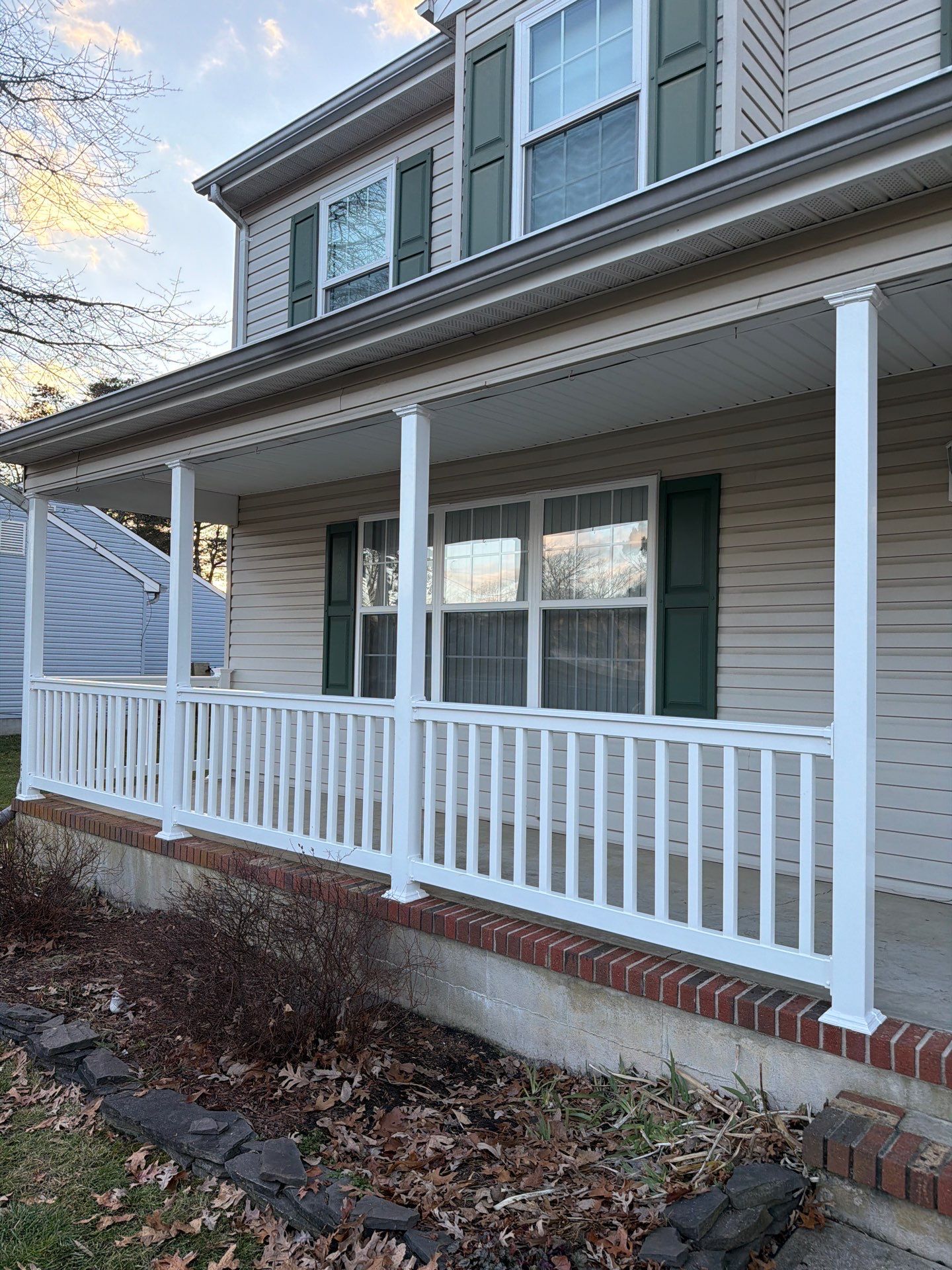 Deck Resurfacing and New Railings on a Porch in Lacey Township, New Jersey by deck guardian