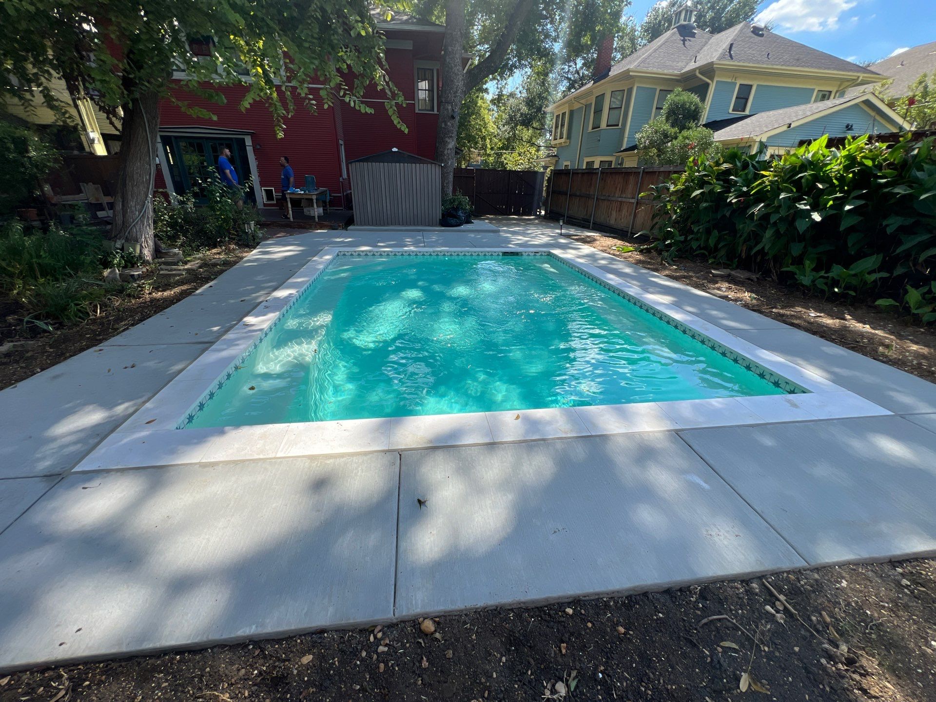 Classic Rectangular Pool Remodel by Pinnacle Pools and Spas - DFW