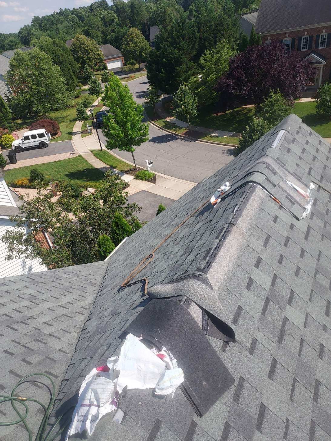 Residential Roofing Installation using Atlas Pinnacle Pristine Hearthstone Architectural Shingles by Frederick Roof Repair