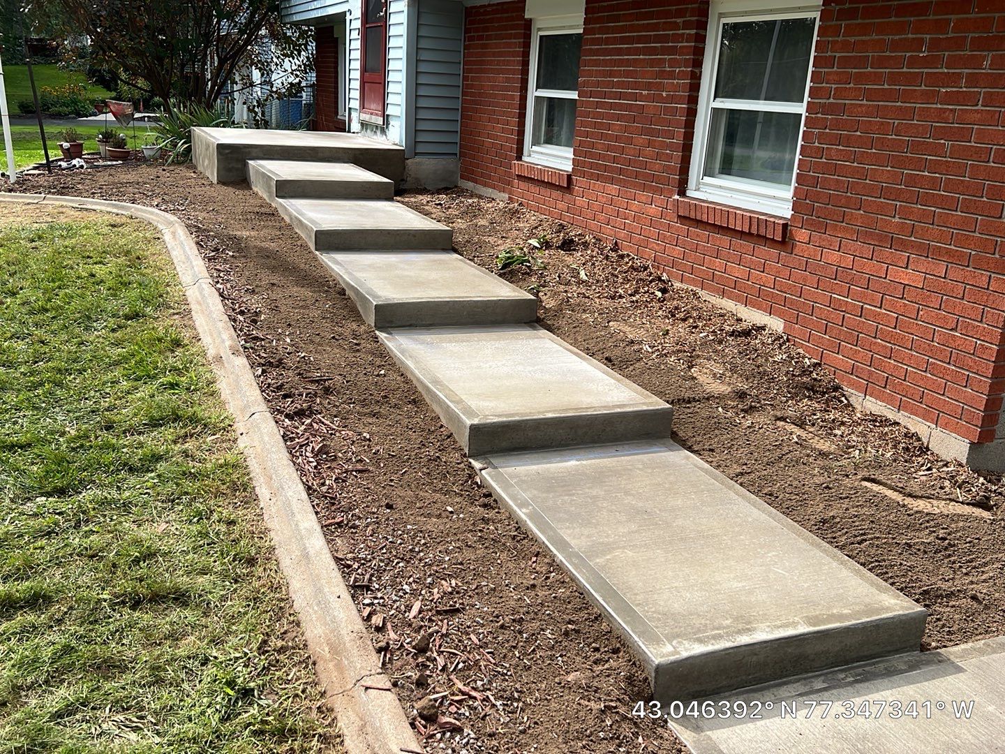 Steps with Broom Finish  by NG Masonry & Construction LLC