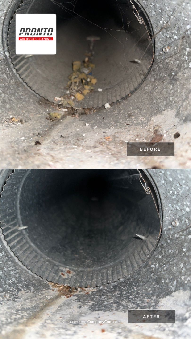 Air duct cleaning using Commercial vaccum by Pronto Air Duct Cleaning
