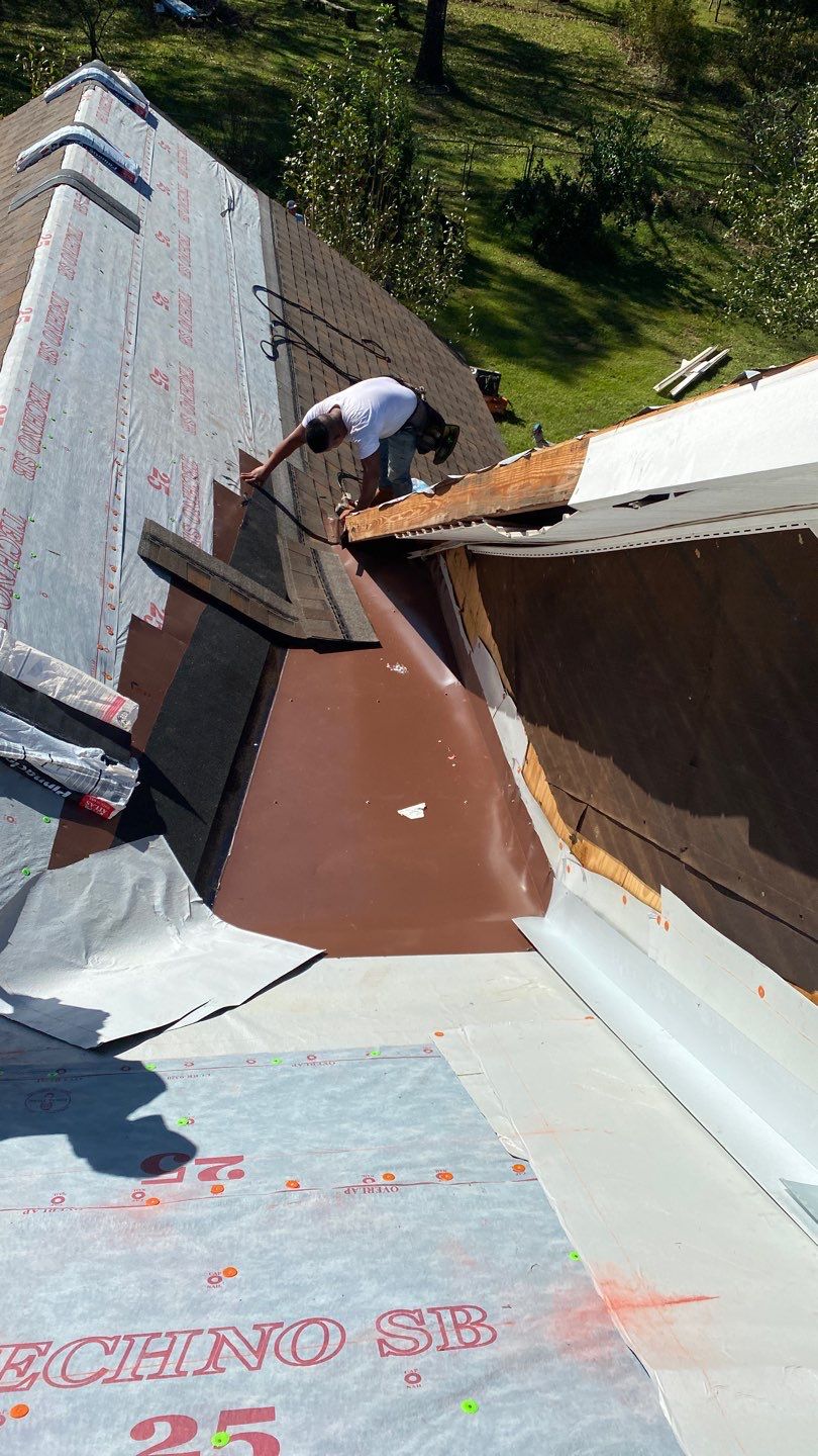 Residential Roofing Installation using Roof Replacement by American Roofing & Construction LLC