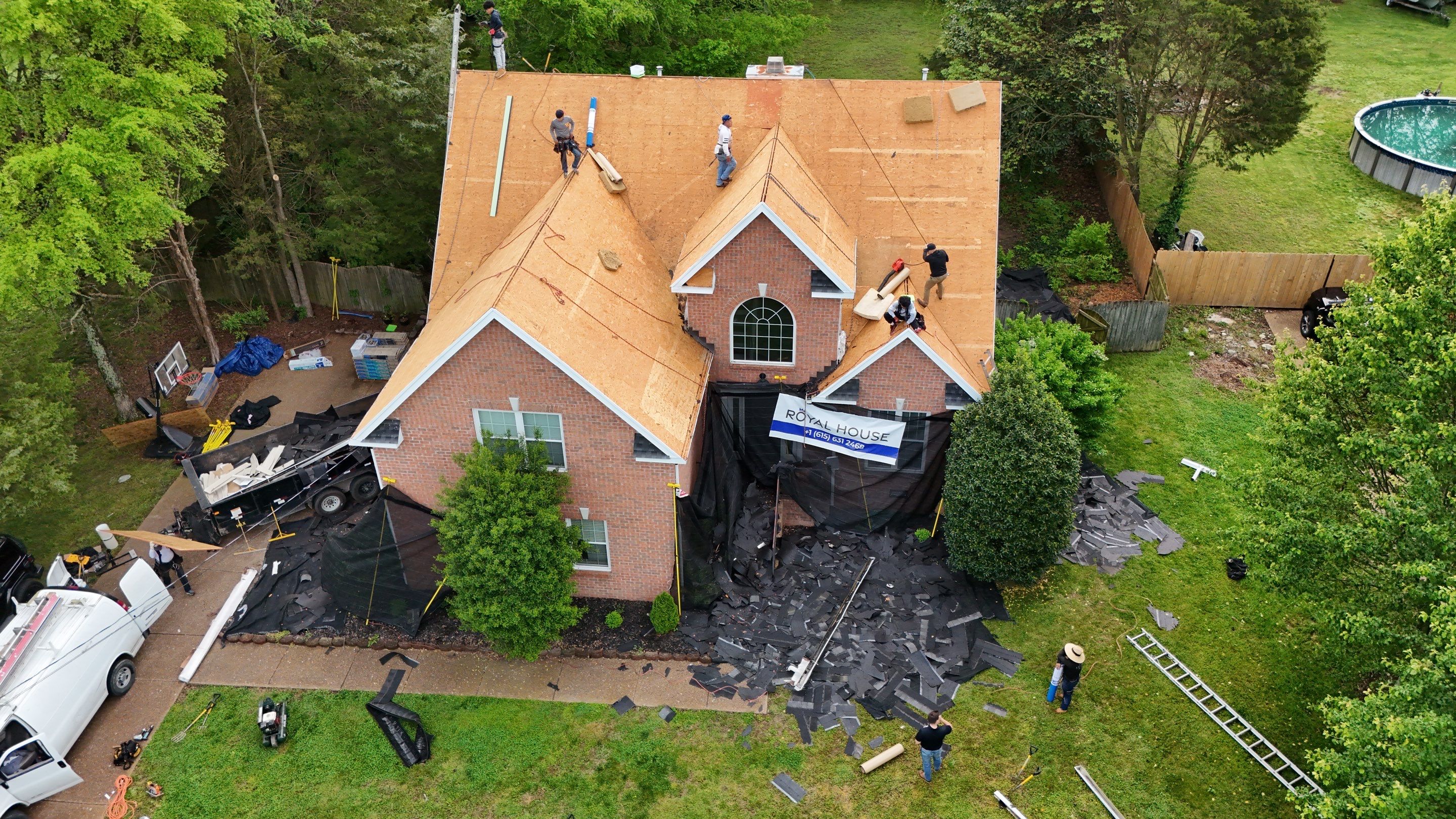 Charcoal Black Re-Roof by Royal House LLC