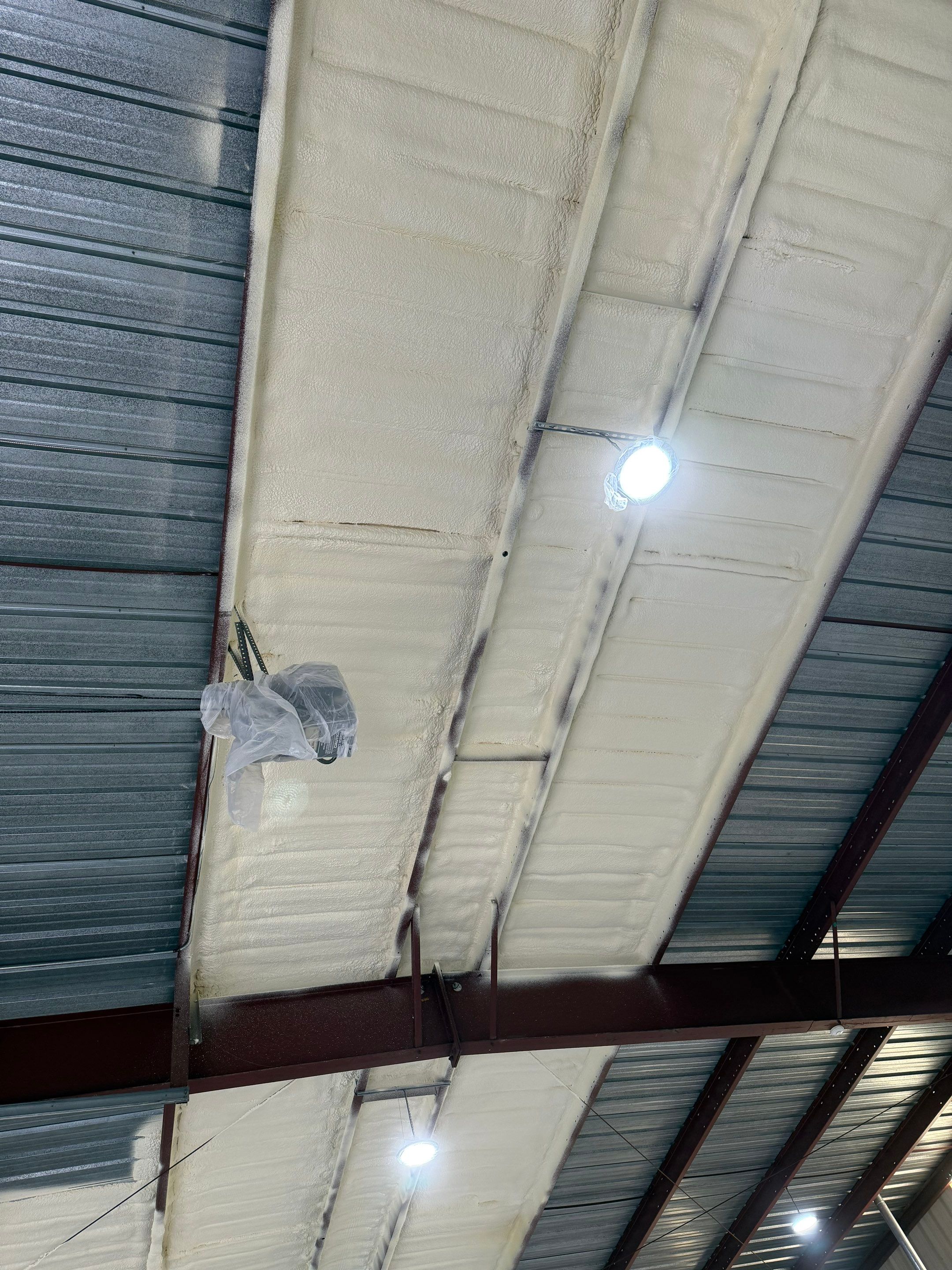 Closed cell on metal building by Kool Foam LLC 