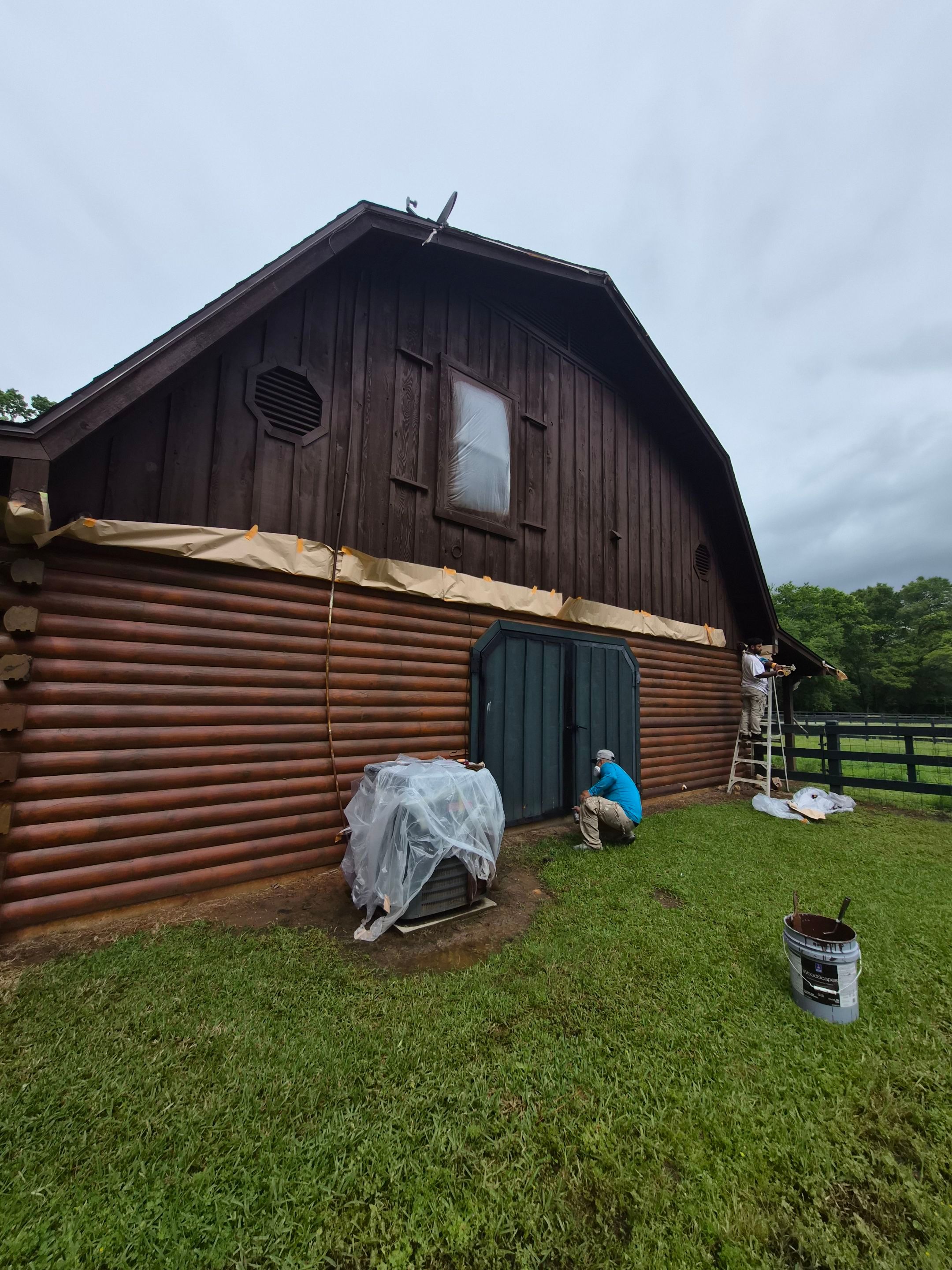 A Complete Exterior Refresh for a Custom Log Home & Property in Alba, Texas by Quality Coats Painting