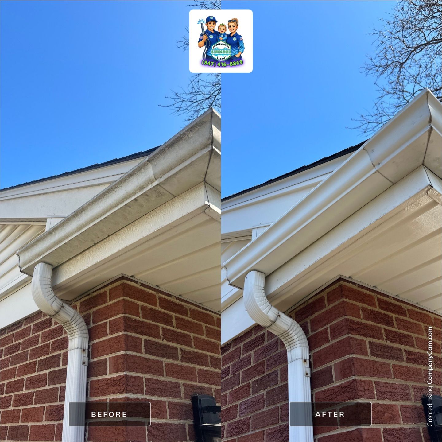 Project in Glenview by Simmons Power & Soft Washing