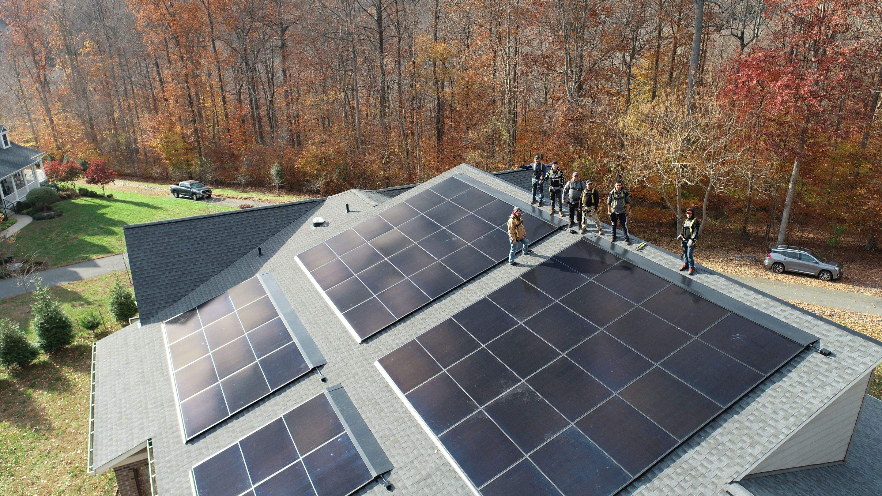 Solar Roof using GAF Decotech integrated panels by American Home Contractors