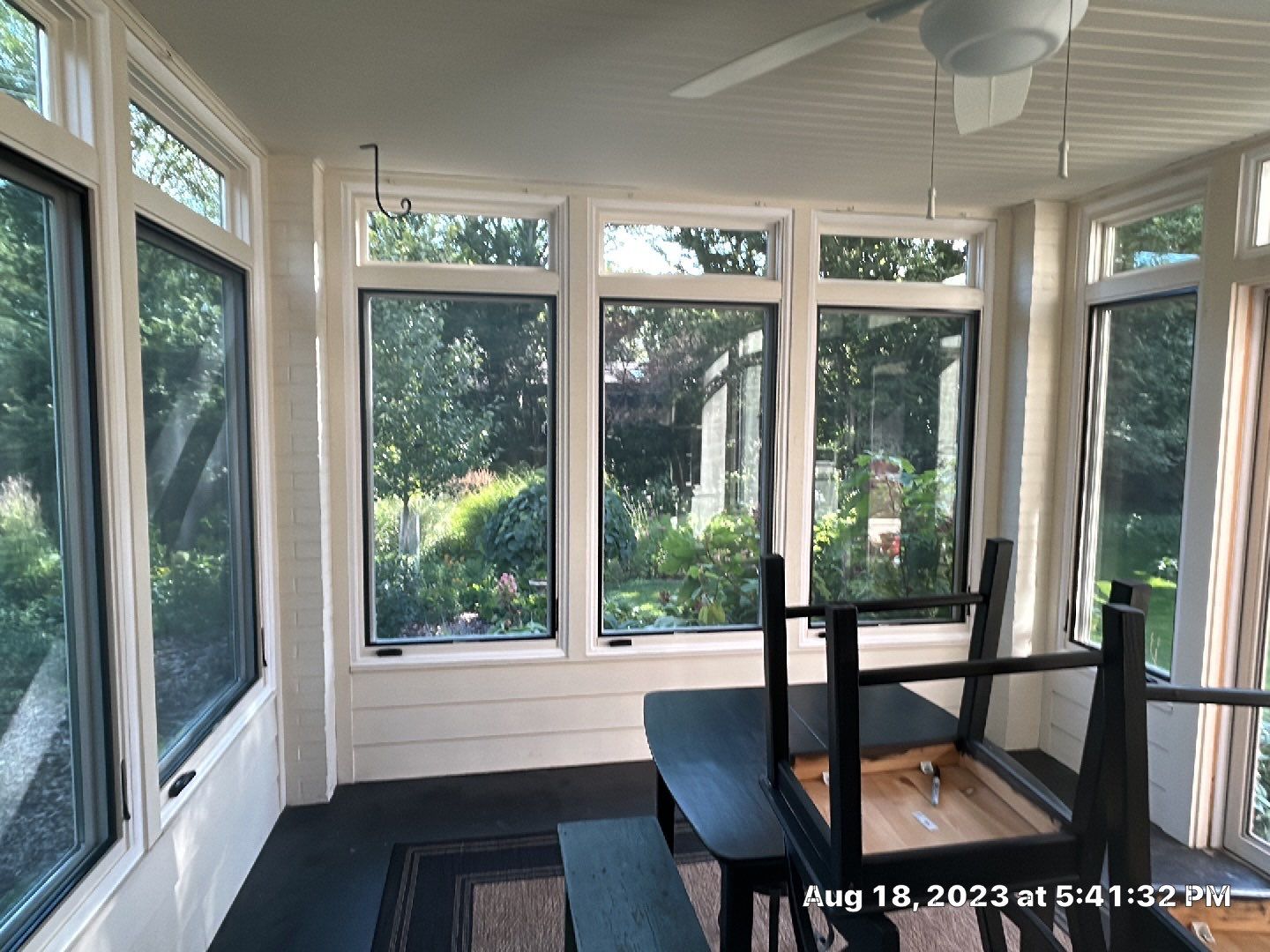 Window Installation using Andersen Windows E-Series with aluminum clad by Smart Roof