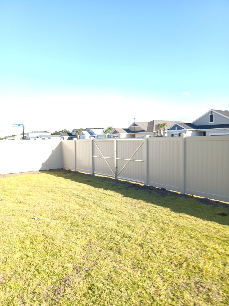 Palmetto, FL 6ft. Tall Tan Vinyl Privacy Fence  by Asap fence and gates, LLC