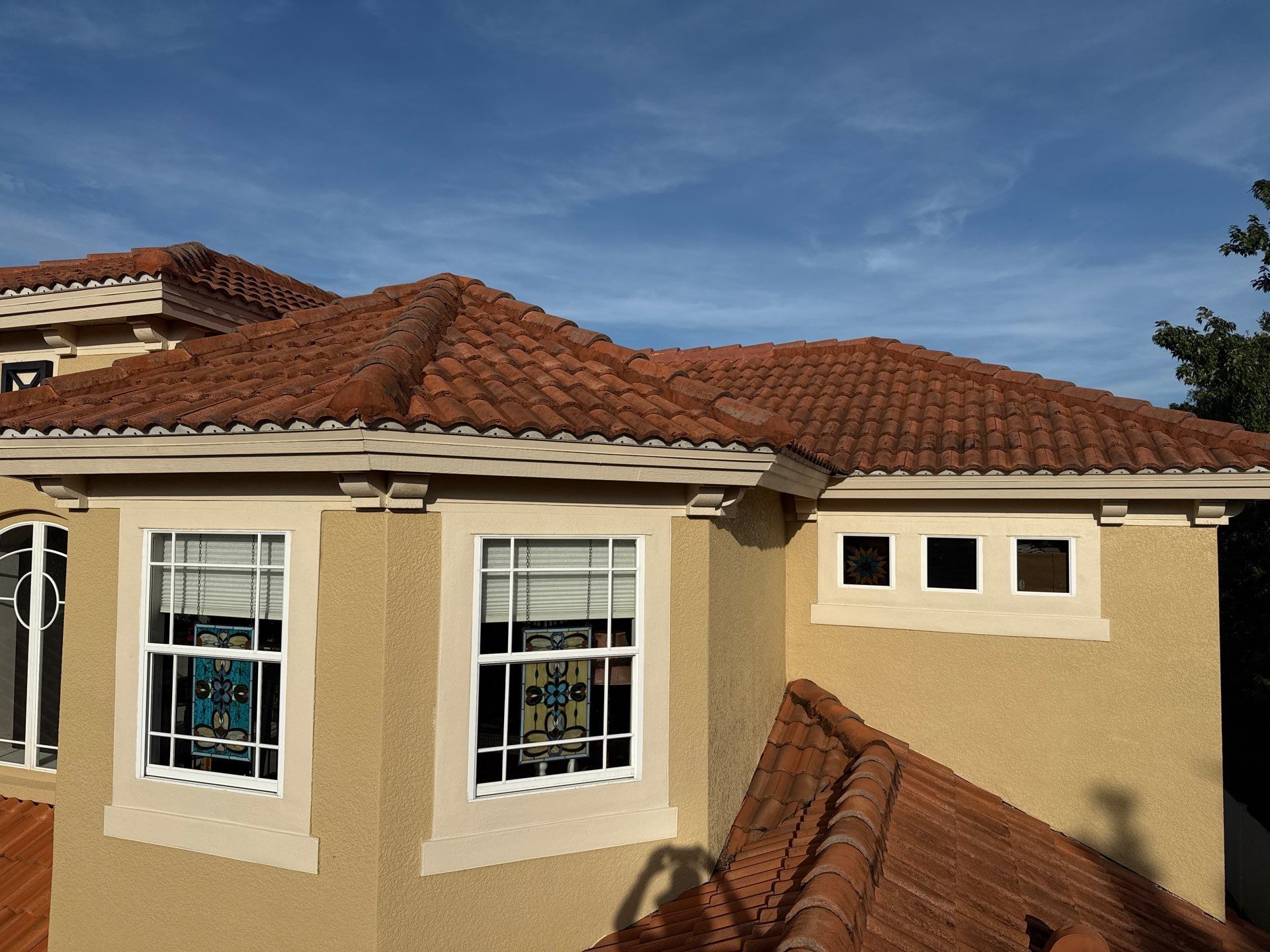 Soft Wash Tile Roof Cleaning in Sonoma Community, Sarasota, FL by Sunshine AquaWash