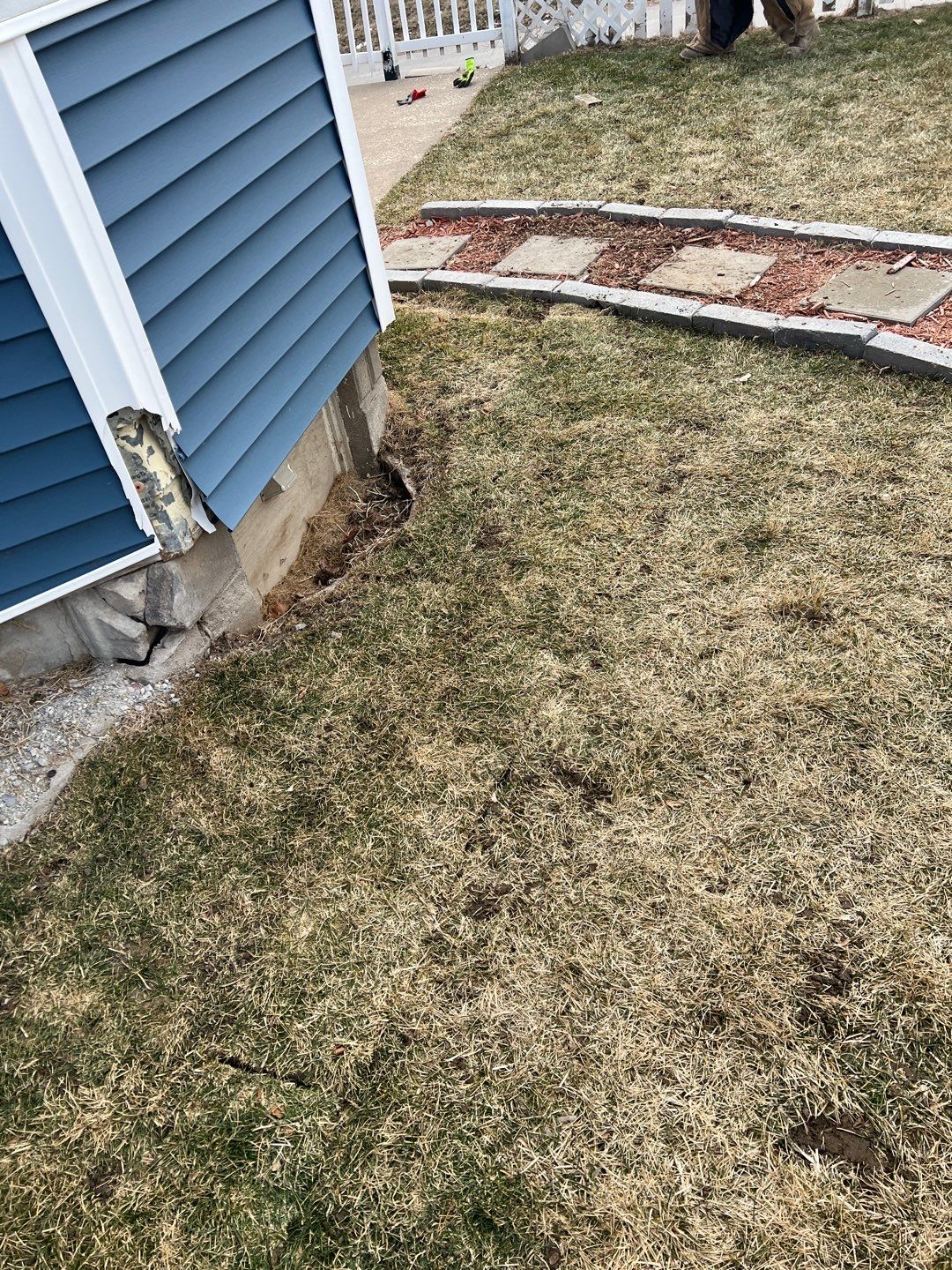 Bowing Wall using Fortress Invisibeams  by ACE Waterproofing & Basement Solutions