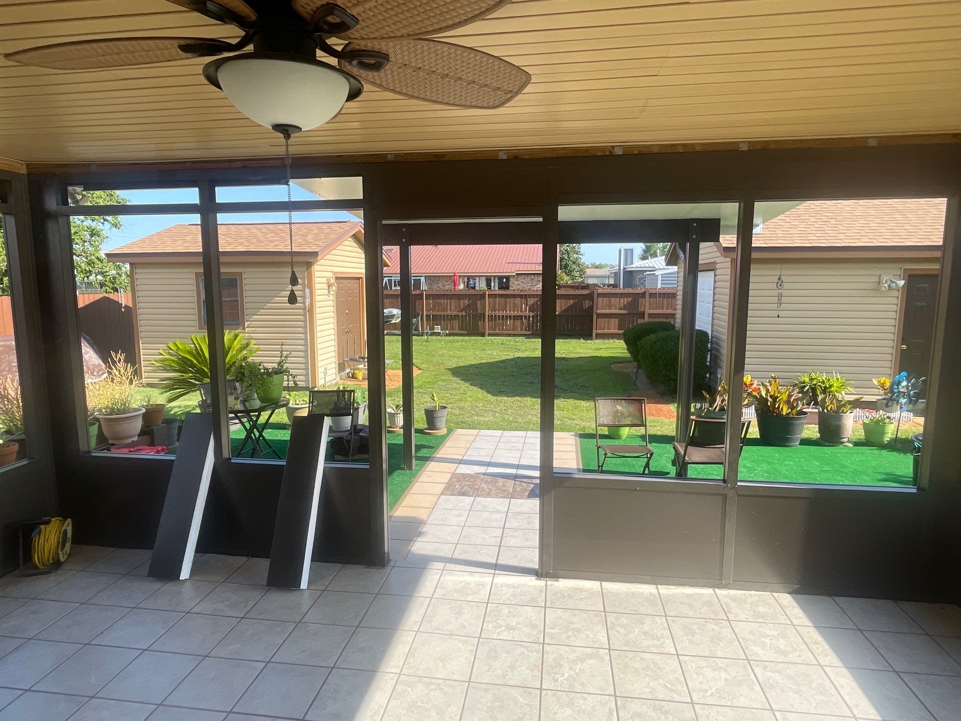 Glass Room using Colorbeam by Titan Sunrooms